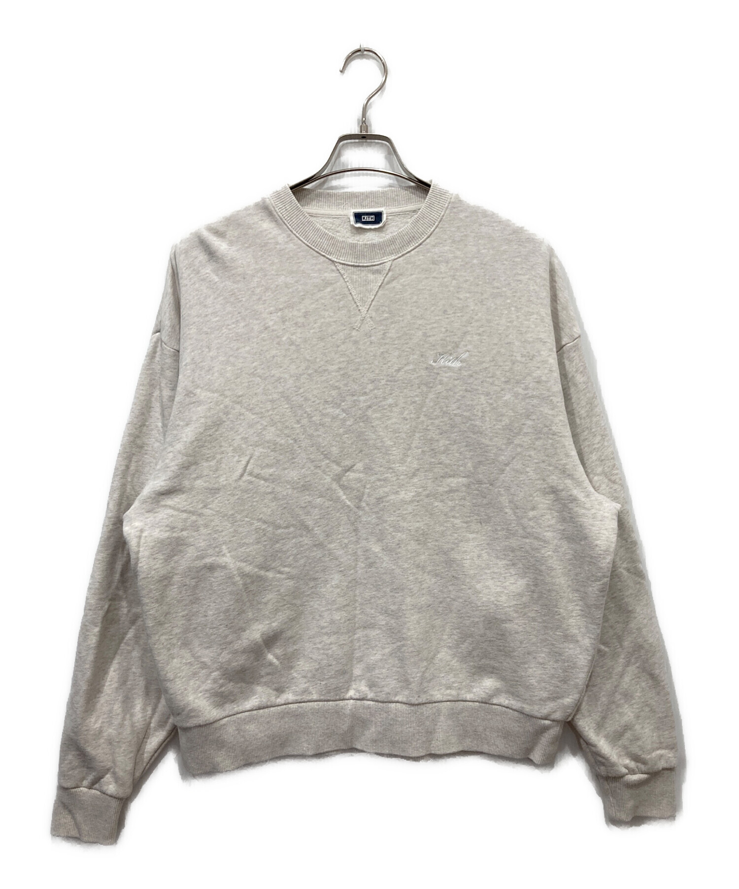 KITH グレー 長袖カットソー 中古・古着通販】KITH (キス) 前Vスウェット グレー サイズ:S