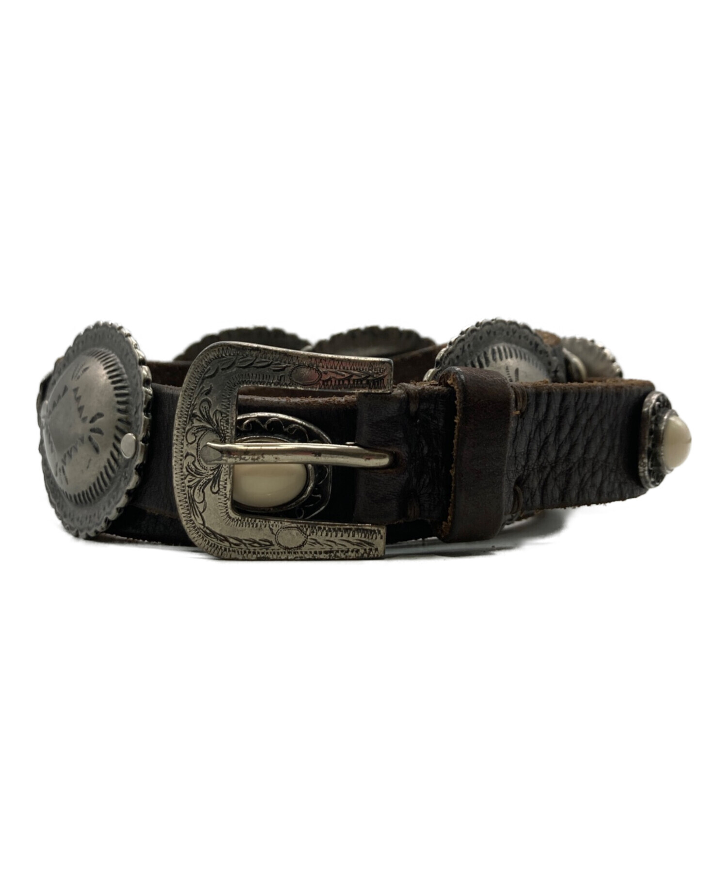 中古・古着通販】PUNTOVITA (プントヴィータ) CONCHO ベルト ブラウン