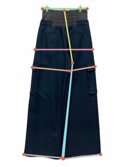 中古・古着通販】Ameri (アメリ) DENIM LIKE CORSET WORK PANTS