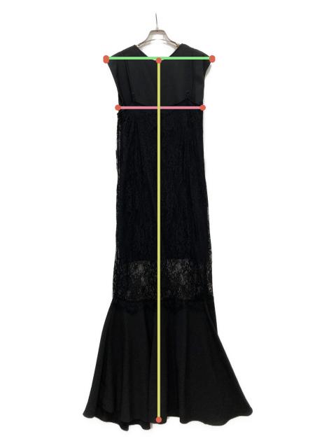 中古・古着通販】Ameri (アメリ) 2WAY VEST KNEES LOOK DRESS ブラック