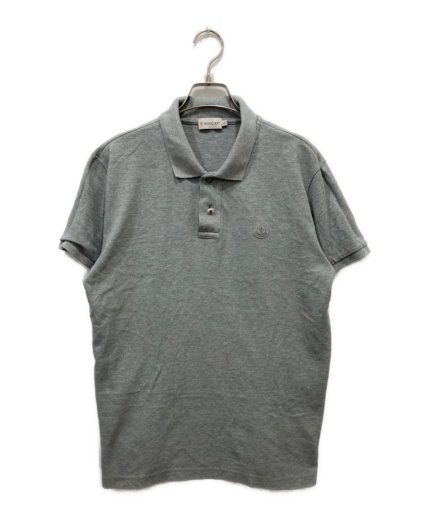 中古・古着通販】MONCLER (モンクレール) ポロシャツ グレー サイズ:L