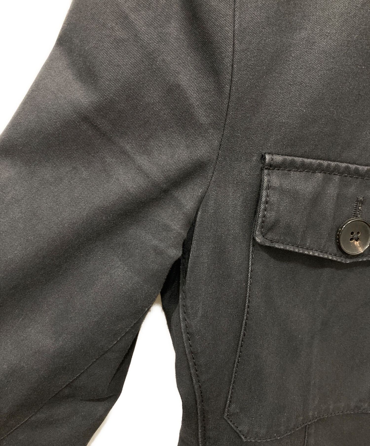 中古・古着通販】GUCCI (グッチ) ミリタリージャケット ブラック