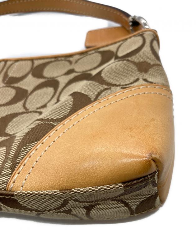 COACH コーチ　アクセサリーポーチ　ワンショルダー　ブラウン　7593 中古・古着通販】COACH (コーチ) アクセサリーポーチ ブラウン
