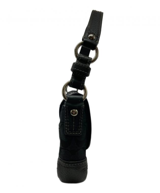 中古・古着通販】COACH (コーチ) ターンロックハンドバッグ ブラック