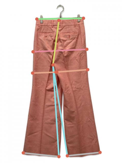 中古・古着通販】GUCCI (グッチ) ロゴラベル ストレッチフレアパンツ