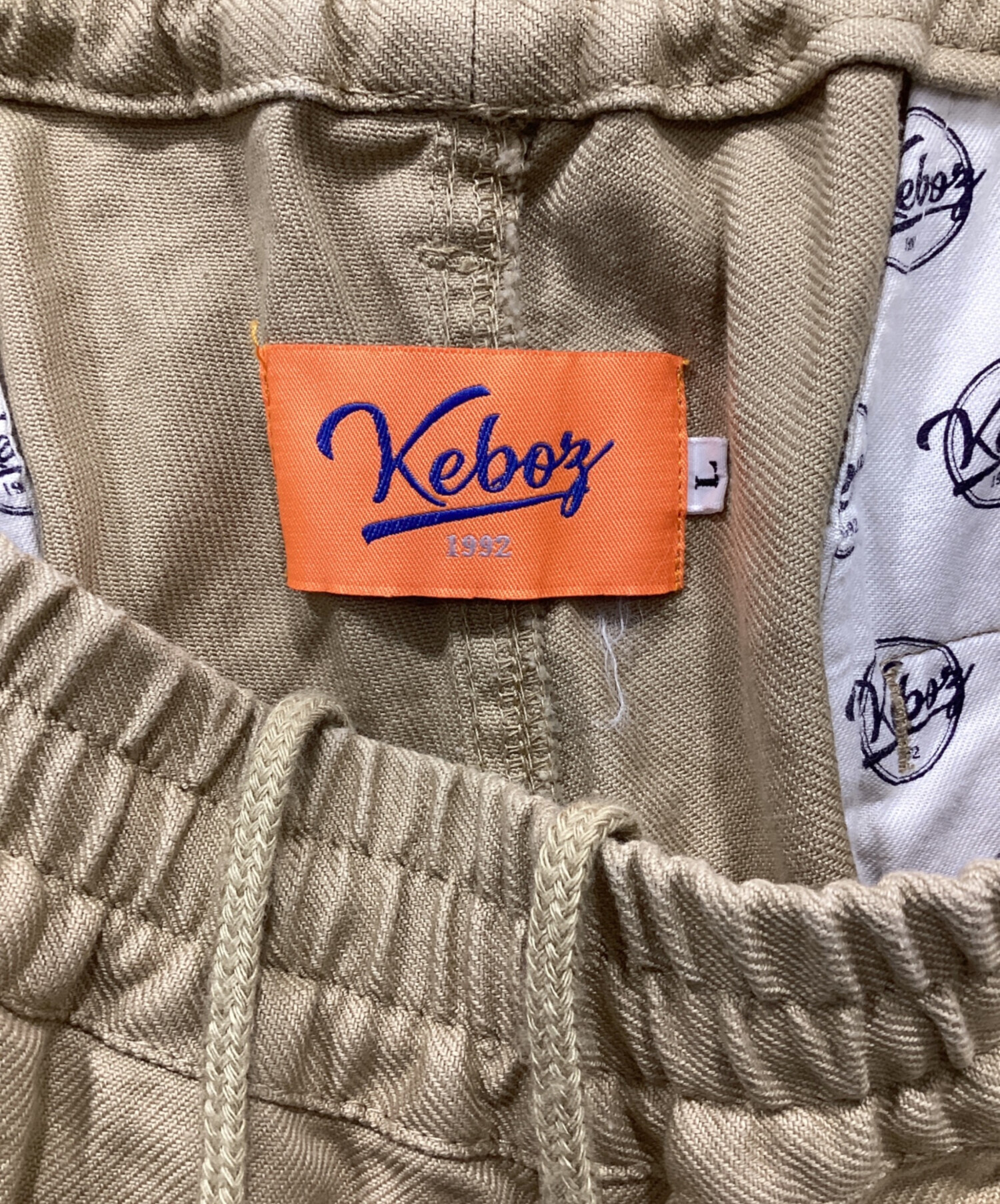 中古・古着通販】KEBOZ (ケボズ) 2タック コットンワイドテーパード