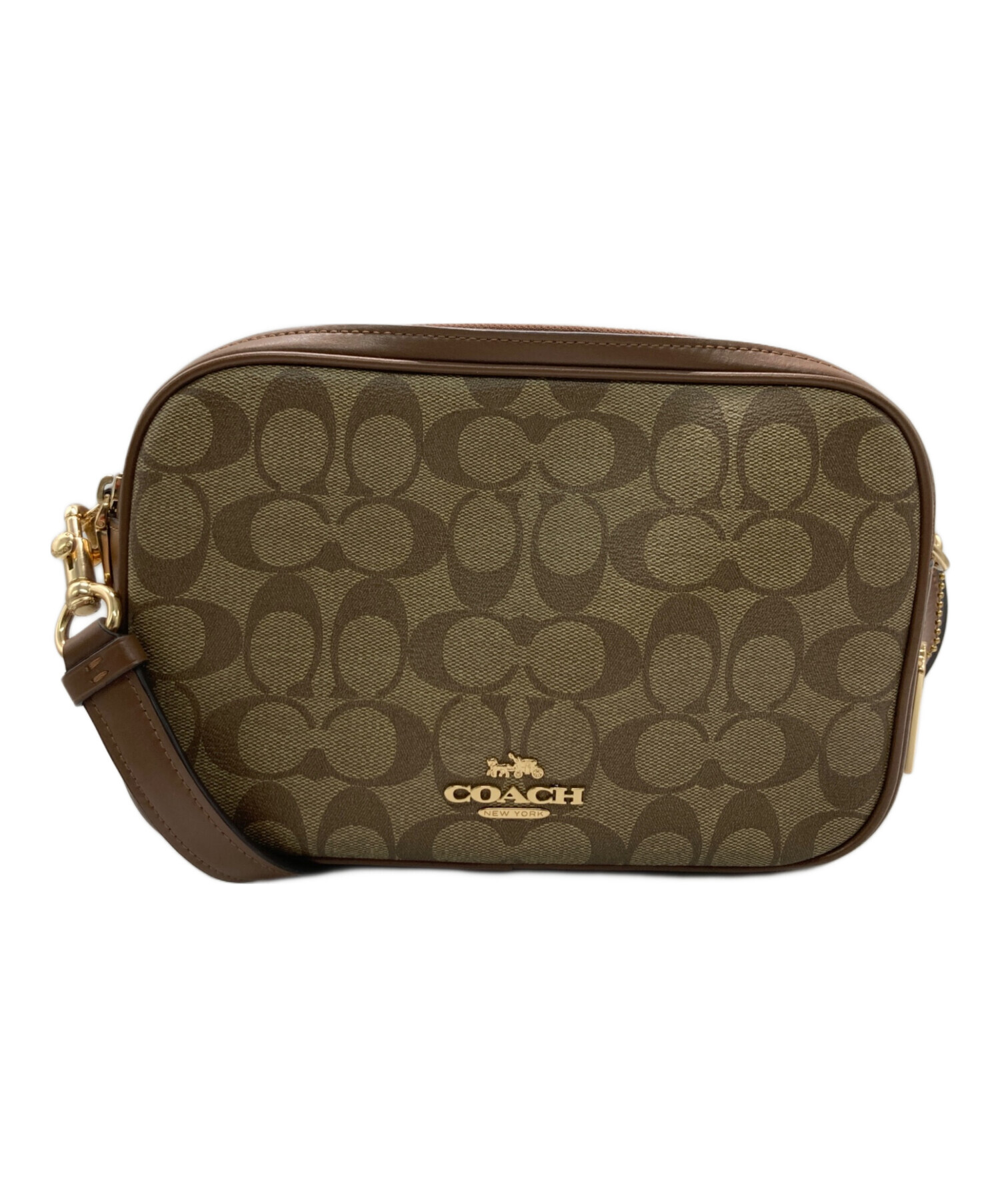 未使用品♡ COACH ショルダーバッグ シグネチャー柄 ブラウン レディース 中古・古着通販】COACH (コーチ) シグネチャーショルダーバッグ