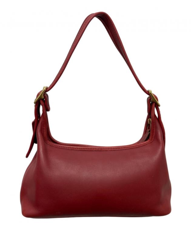 0373 COACH 9549 レザー ワンショルダー 赤 ボルドー系 Y2K 中古・古着通販】COACH (コーチ) ワンショルダーバッグ レッド