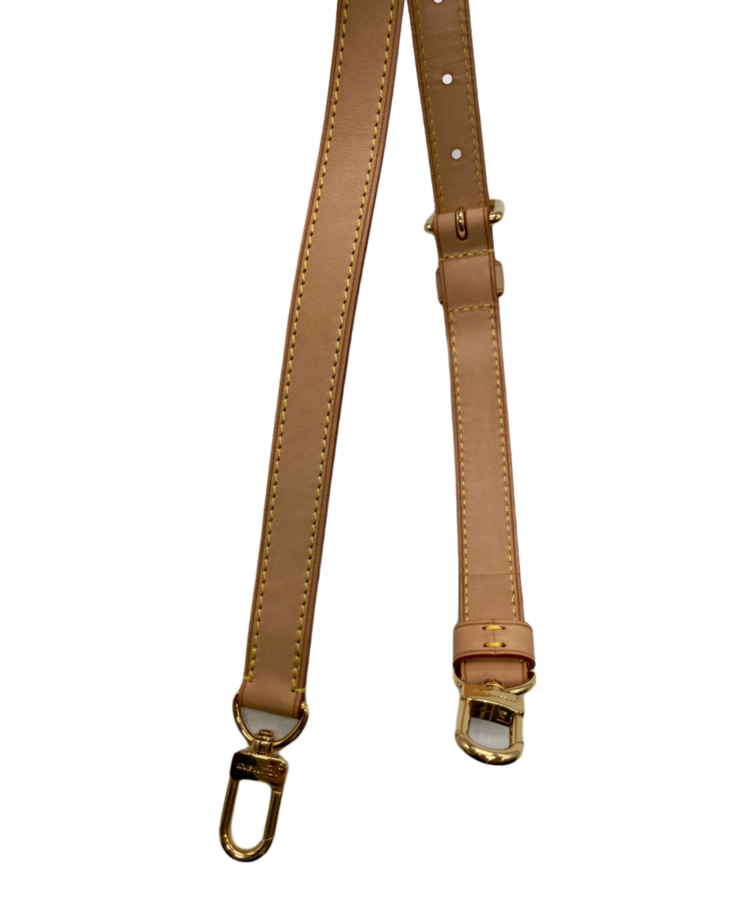 LOUIS VUITTON ベージュレザーショルダーストラップ 中古・古着通販】LOUIS VUITTON (ルイ ヴィトン) ショルダーストラップ