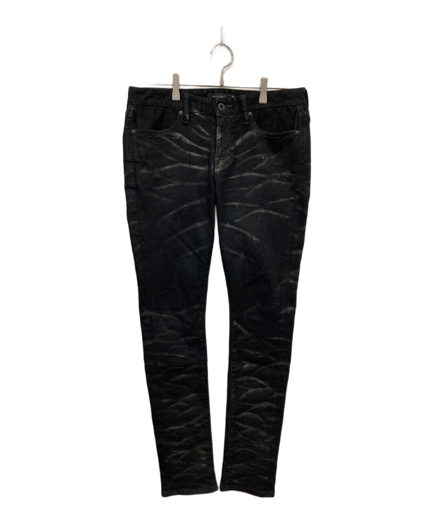CIVARIZE コーティングデニムパンツ サイズ46 中古・古着通販】CIVARIZE (シヴァーライズ) コーティングスキニー