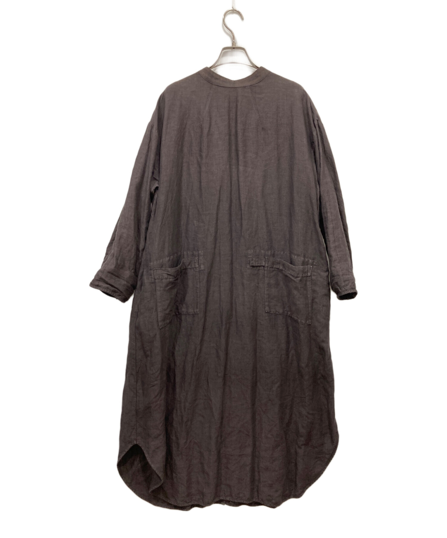 中古・古着通販】nest Robe (ネストローブ) リネンワンピース ブラウン