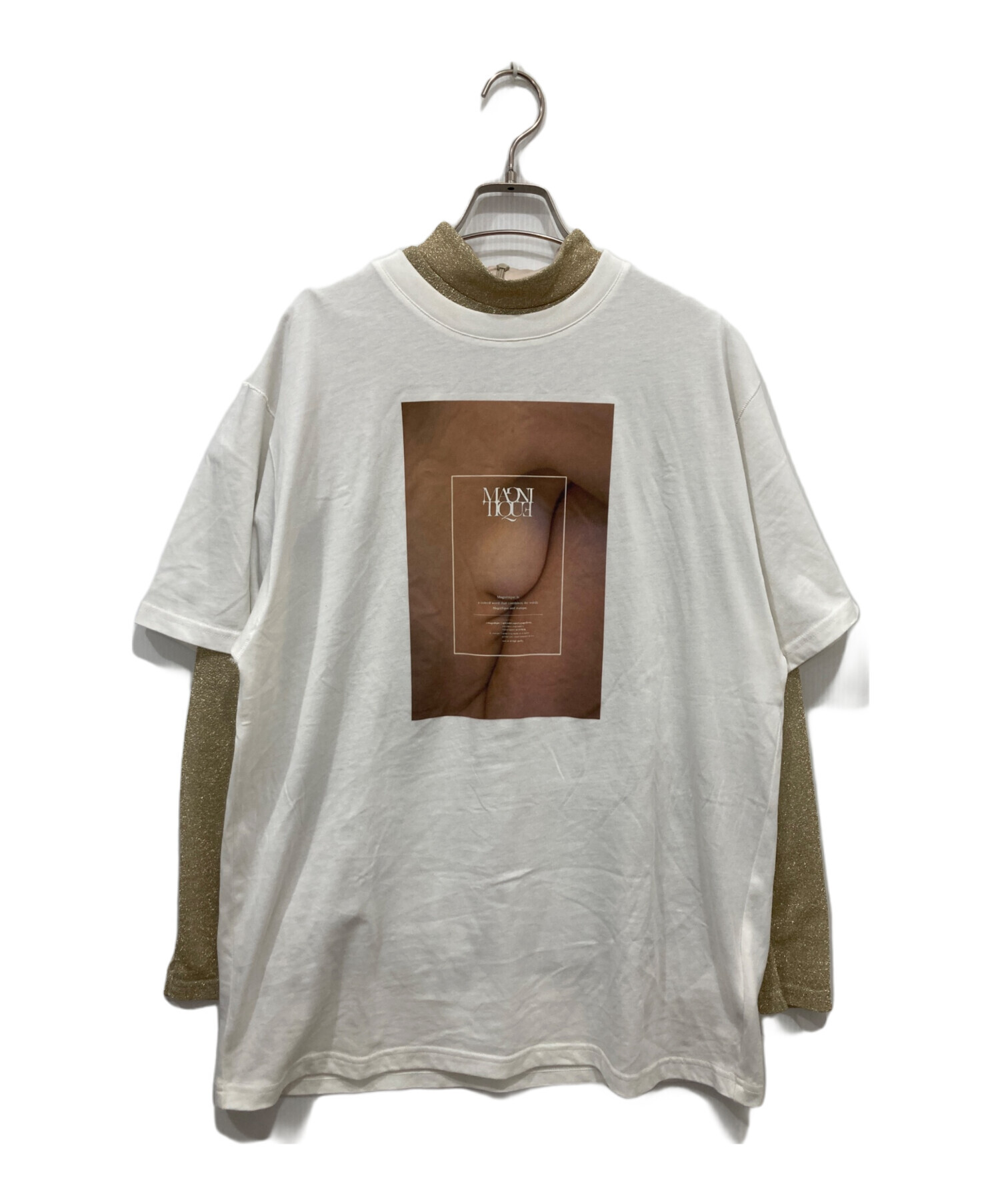 Ameri VINTAGE - アメリ⋆ameri vintage⋆レイヤード⋆Tシャツ⋆カットソー 中古・古着通販】AMERI (アメリ) レイヤードカットソー ゴールド