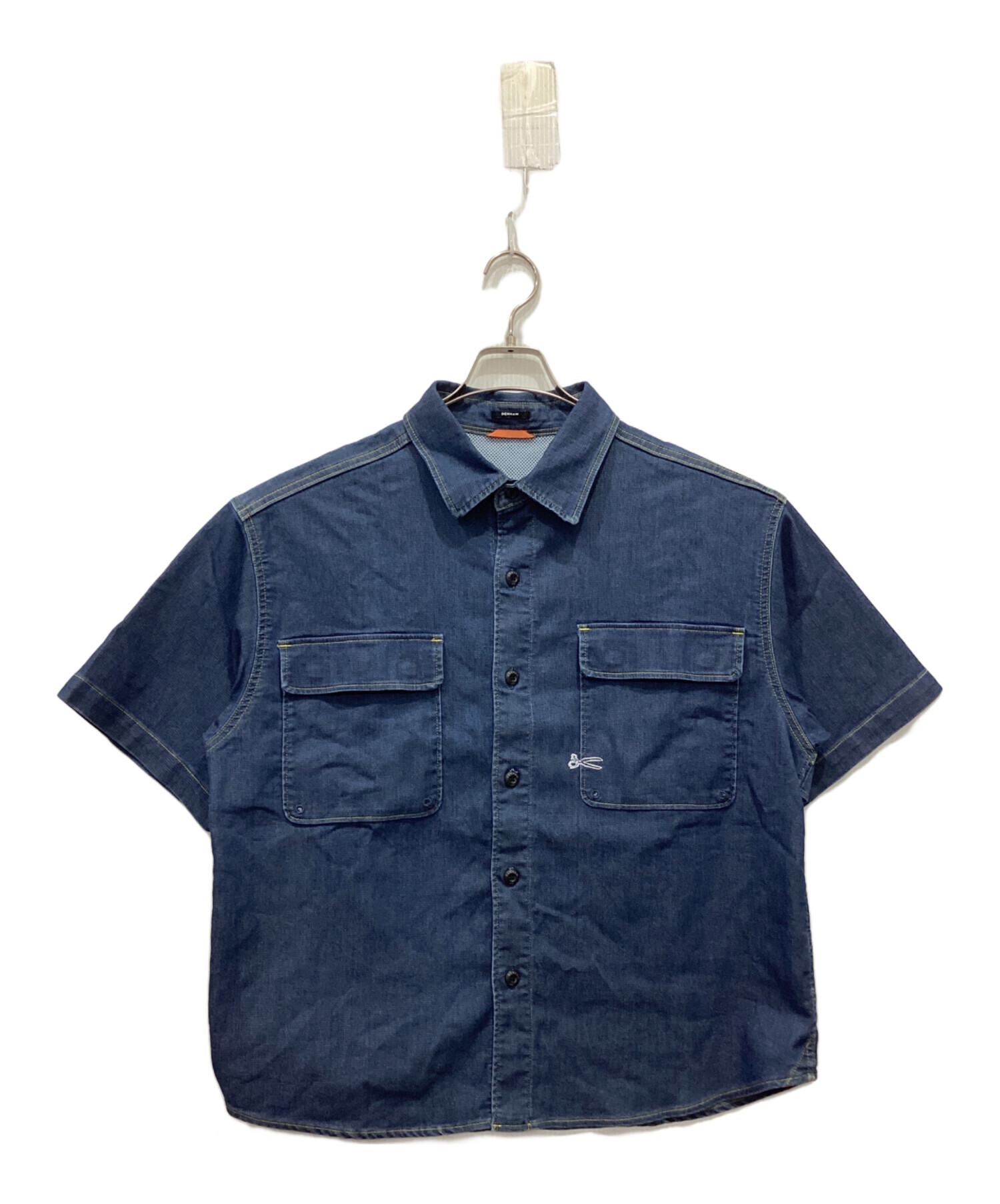 中古・古着通販】Denham (デンハム) 半袖デニムシャツ インディゴ