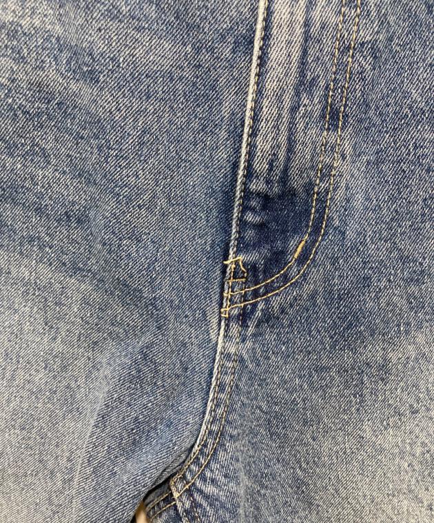 中古・古着通販】ronron (ロンロン) PATCH ROLL UP DENIM PANTS WHITE