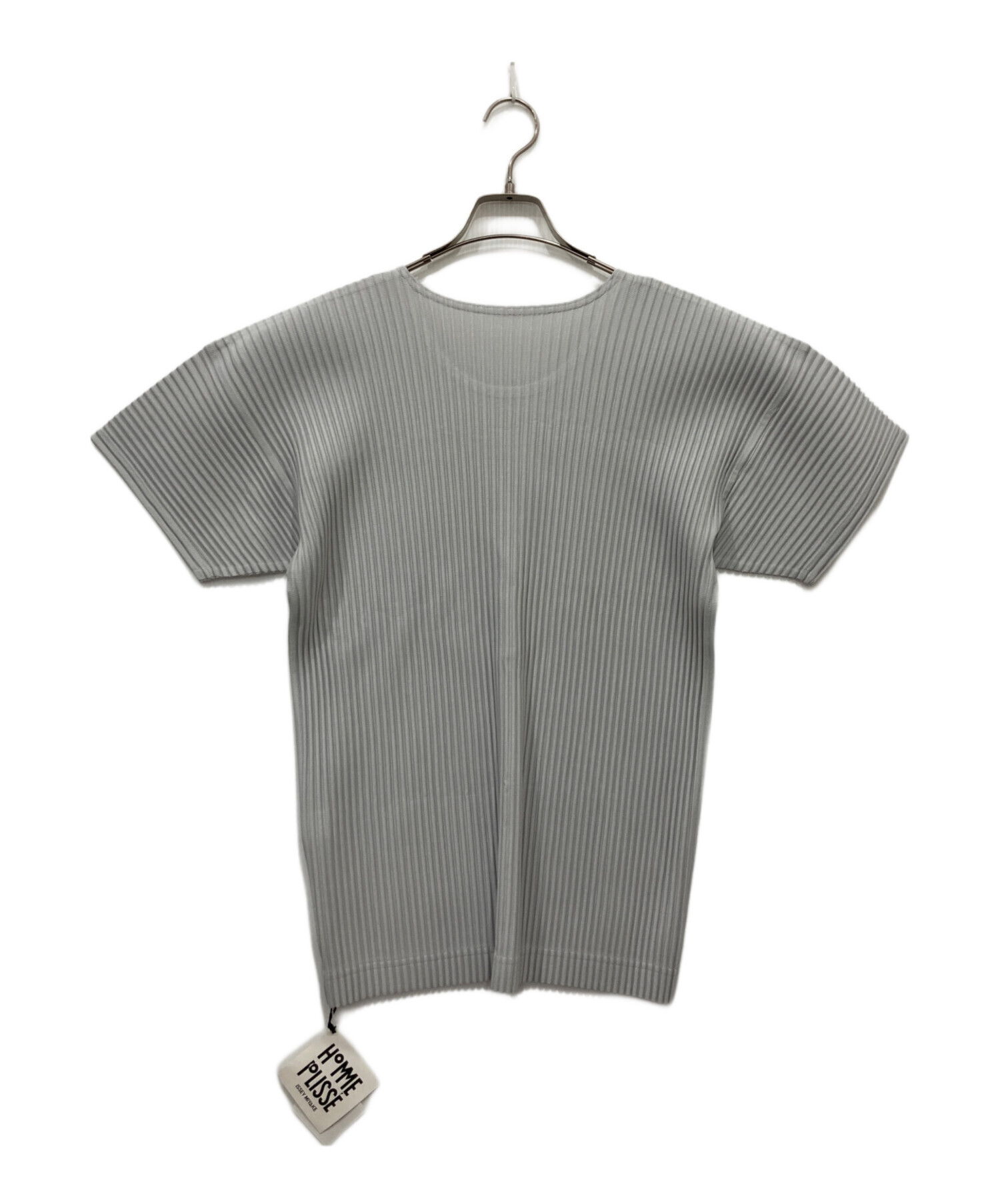 オムプリッセ　イッセイミヤケ　カットソー　ライトグレー 中古・古着通販】HOMME PLISSE ISSEY MIYAKE (オム プリッセ イッセイ