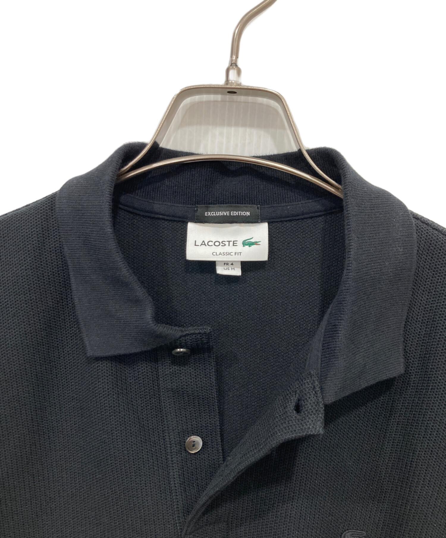 中古・古着通販】LACOSTE (ラコステ) ポロシャツ ブラック サイズ:M