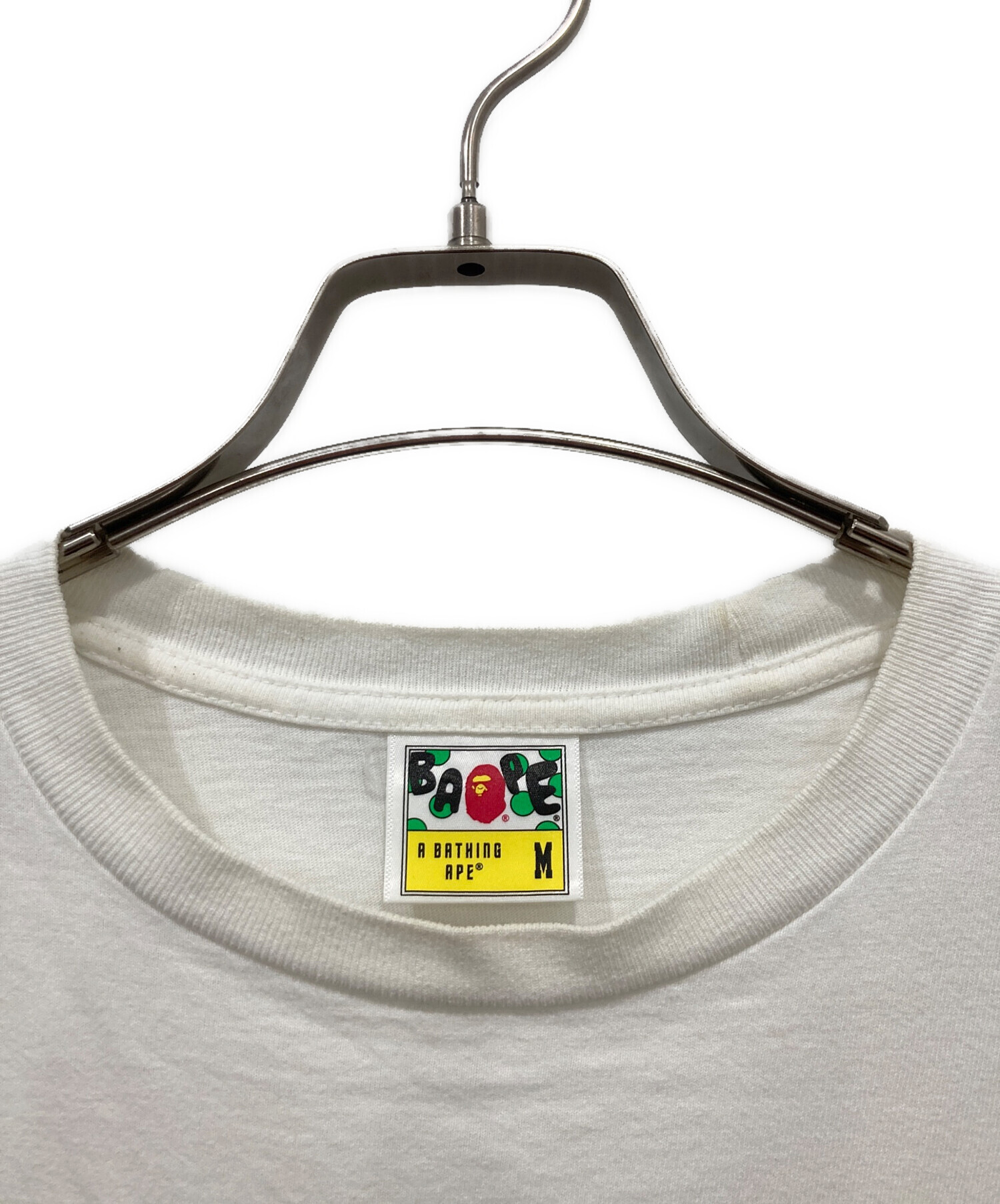 A BATHING APE Tシャツ ホワイト　新品未使用 中古・古着通販】BAPE BY A BATHING APE (ベイプバイアベイシング