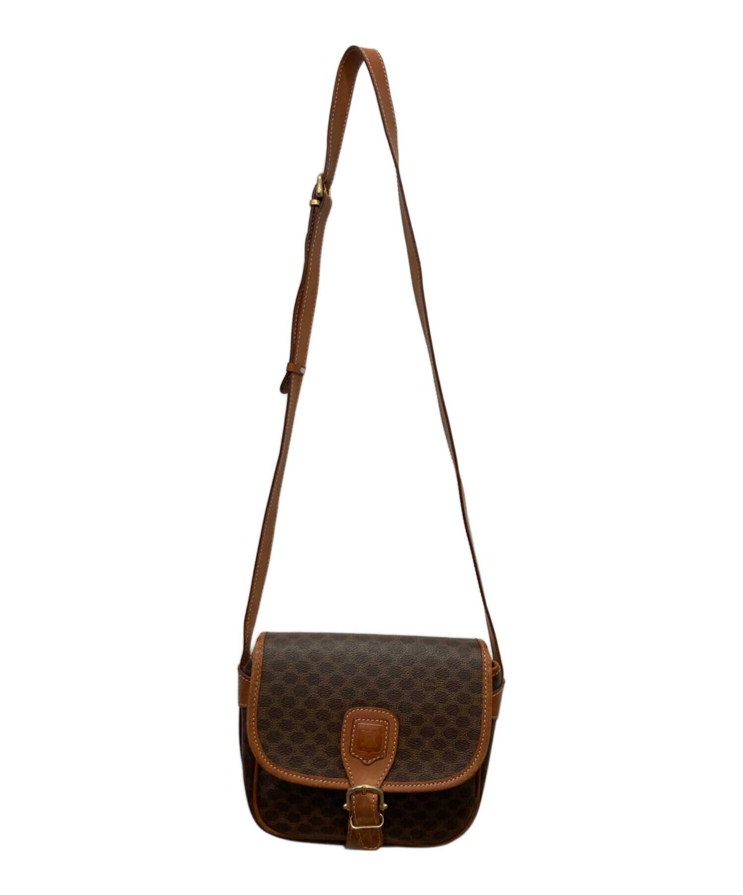 中古・古着通販】CELINE (セリーヌ) マカダム ショルダーバッグ 