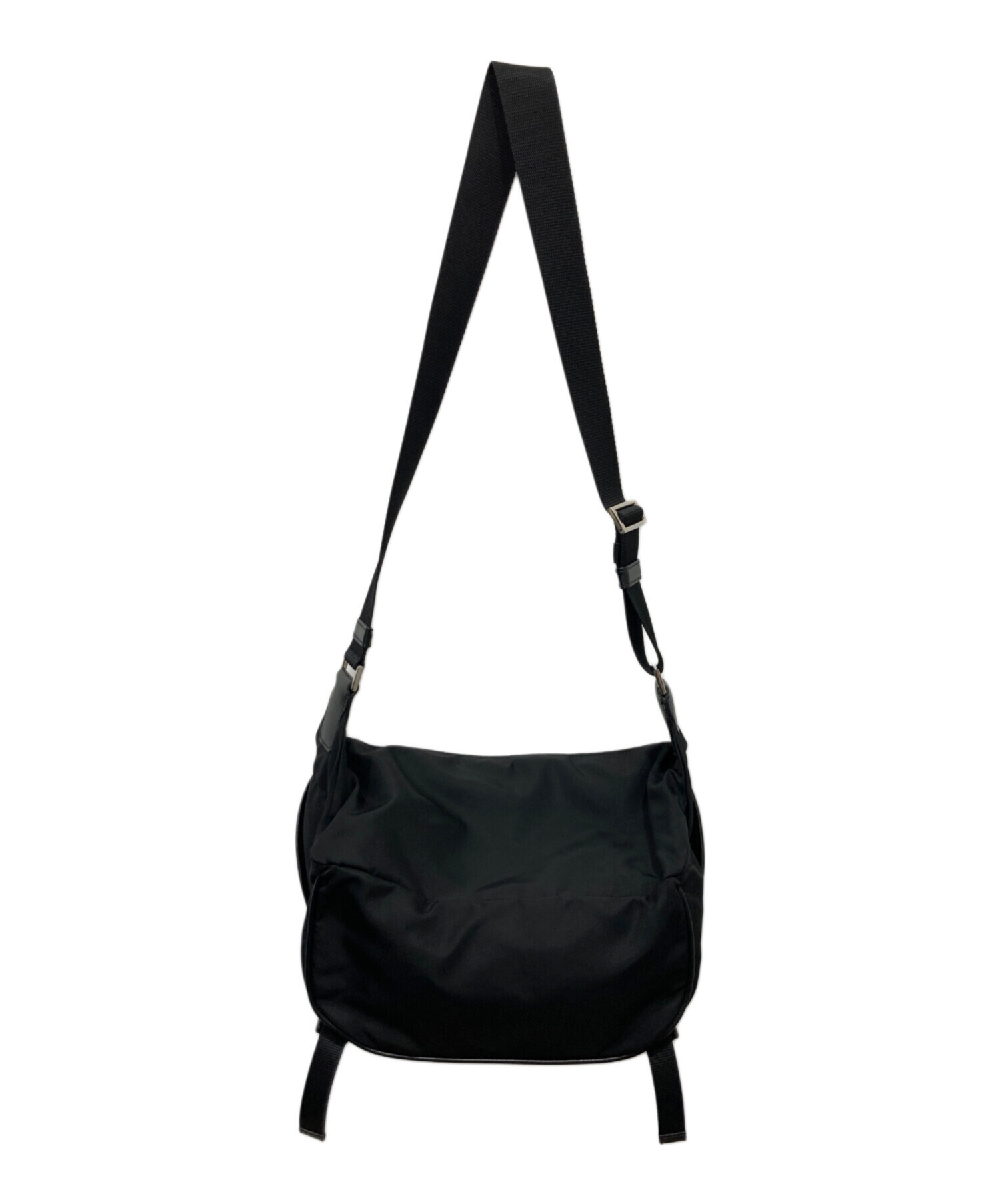 中古・古着通販】PRADA (プラダ) ナイロンショルダーバッグ ブラック
