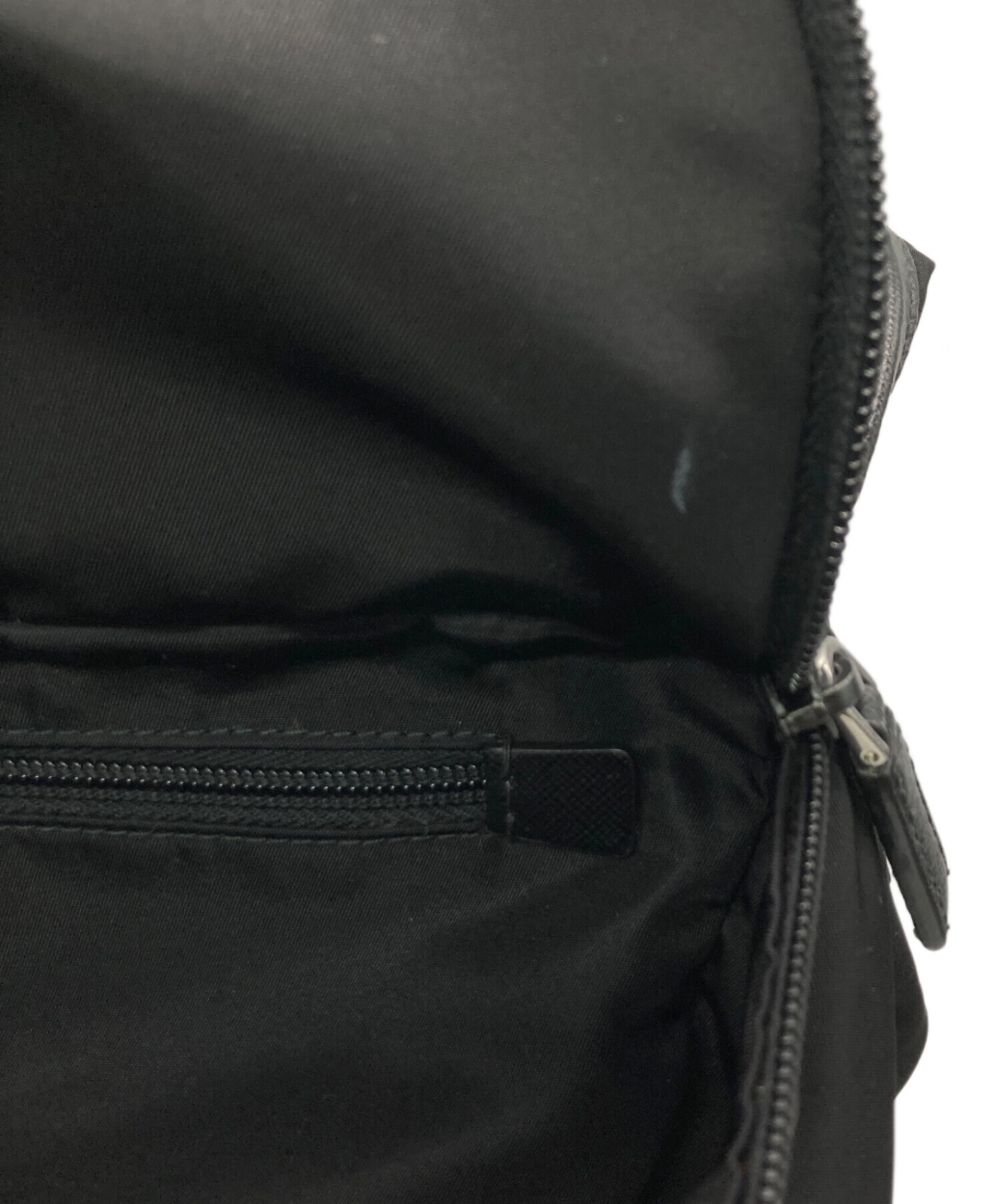 中古・古着通販】PRADA (プラダ) ナイロンショルダーバッグ ブラック