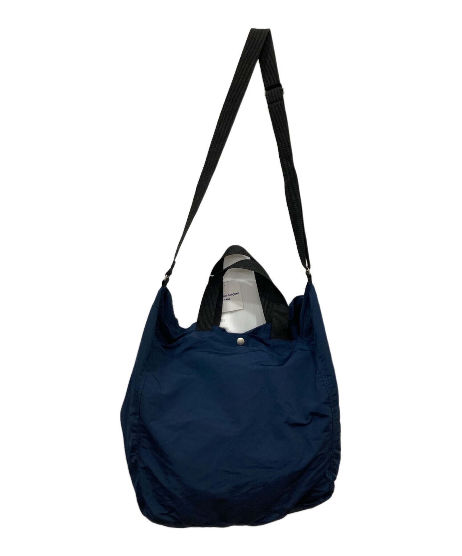 【中古】COMME des GARCONS コムデギャルソン バッグ ネイビー 中古・古着通販】COMME des GARCONS HOMME (コムデギャルソン オム) 綿