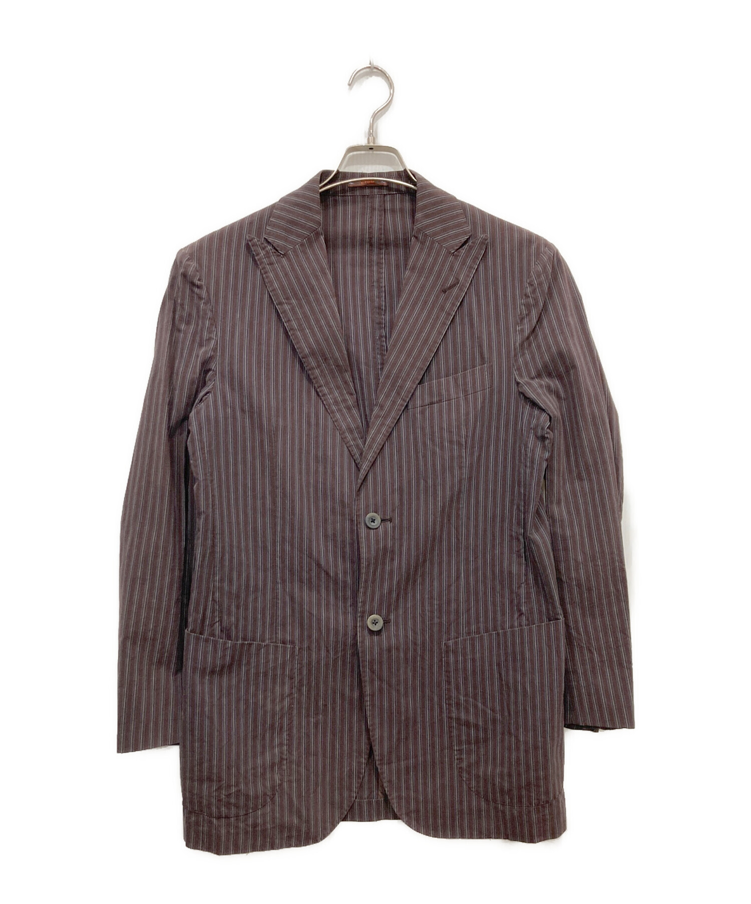 ETRO エトロ テーラードジャケット ベルベット シルク混 XL ブラウン 中古・古着通販】ETRO (エトロ) テーラードジャケット ブラウン サイズ