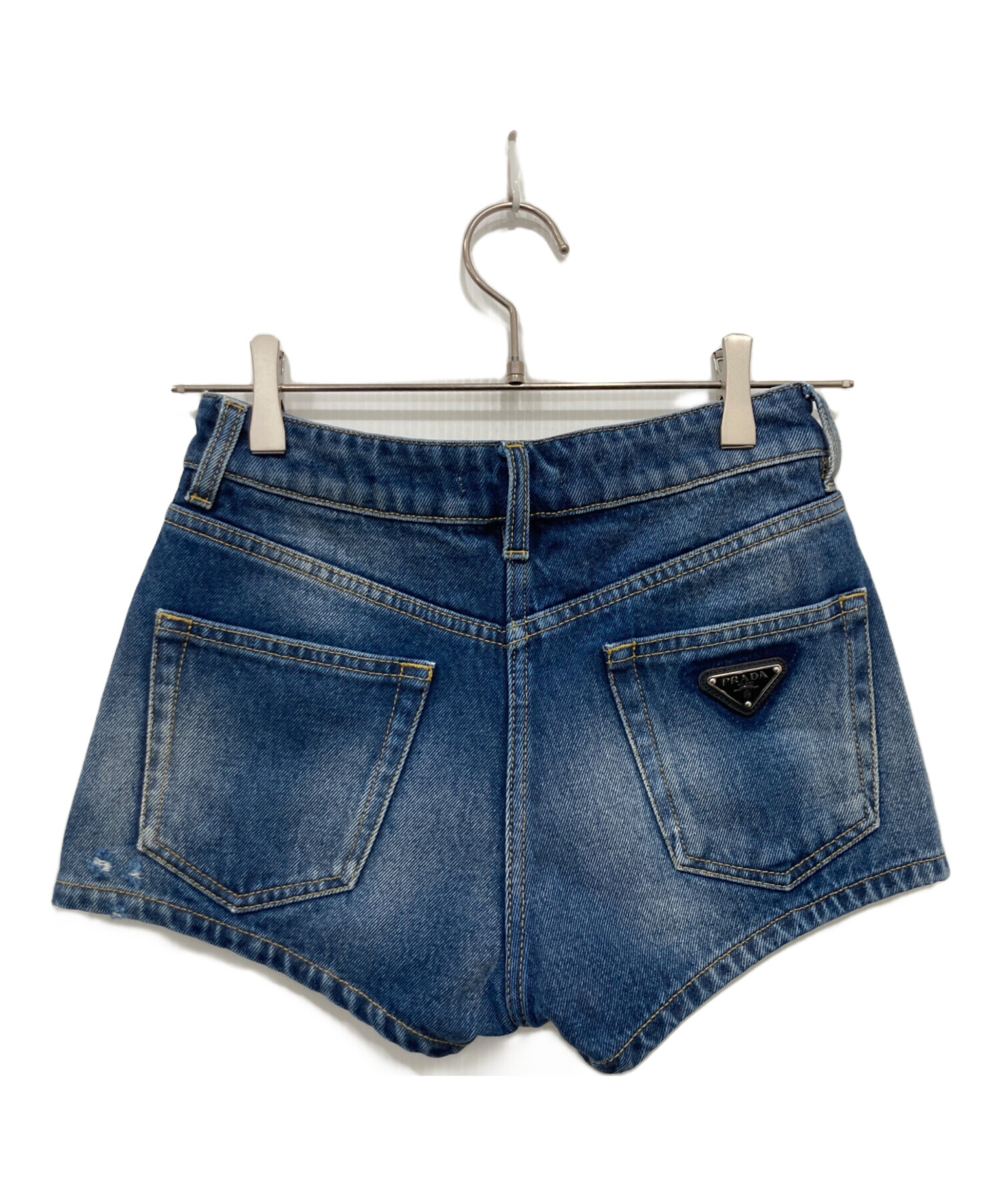 PRADA プラダ　デニムショートパンツ 中古・古着通販】PRADA (プラダ) デニムショートパンツ インディゴ