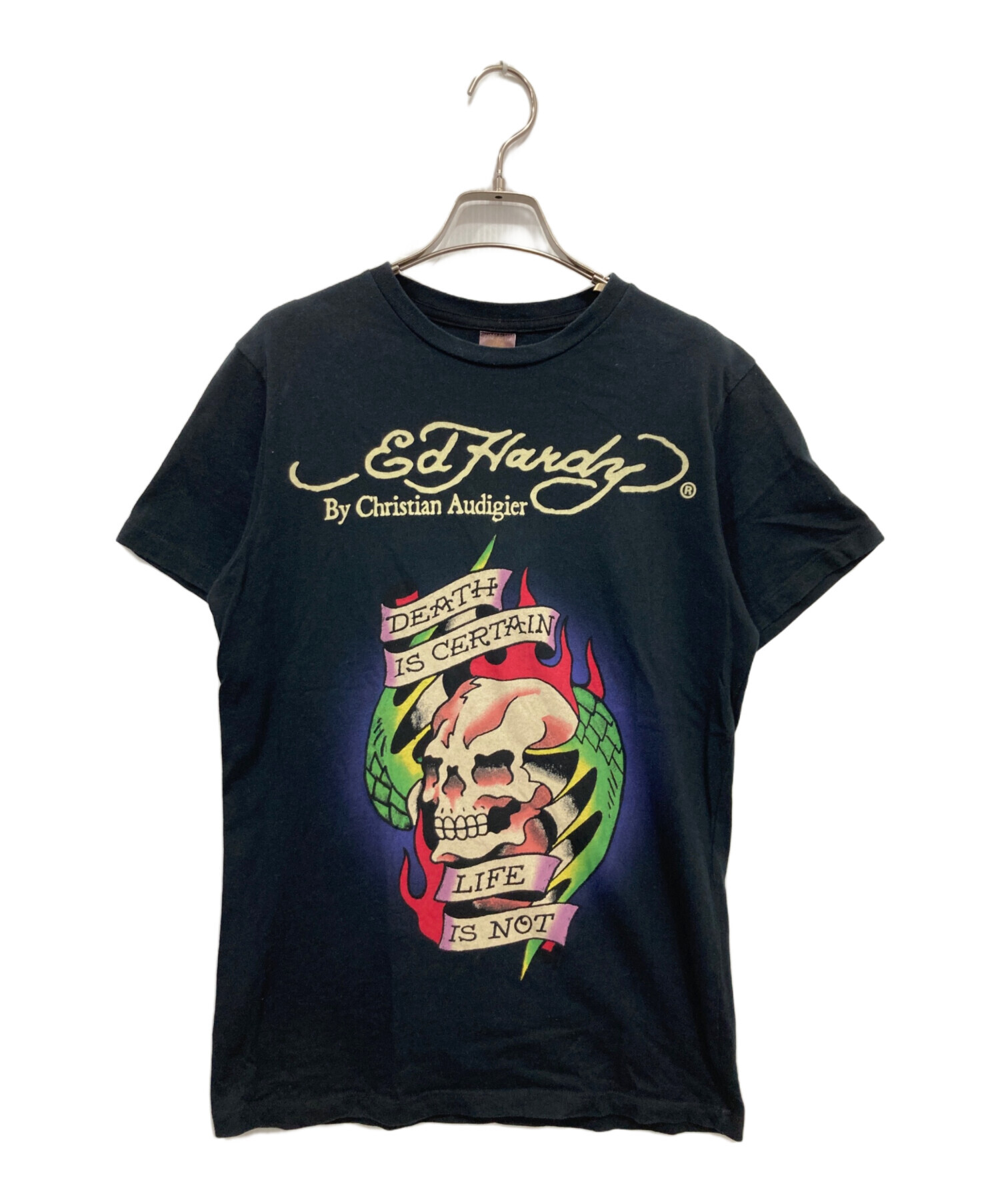 中古・古着通販】Ed Hardy (エド ハーディー) スカルプリントTシャツ