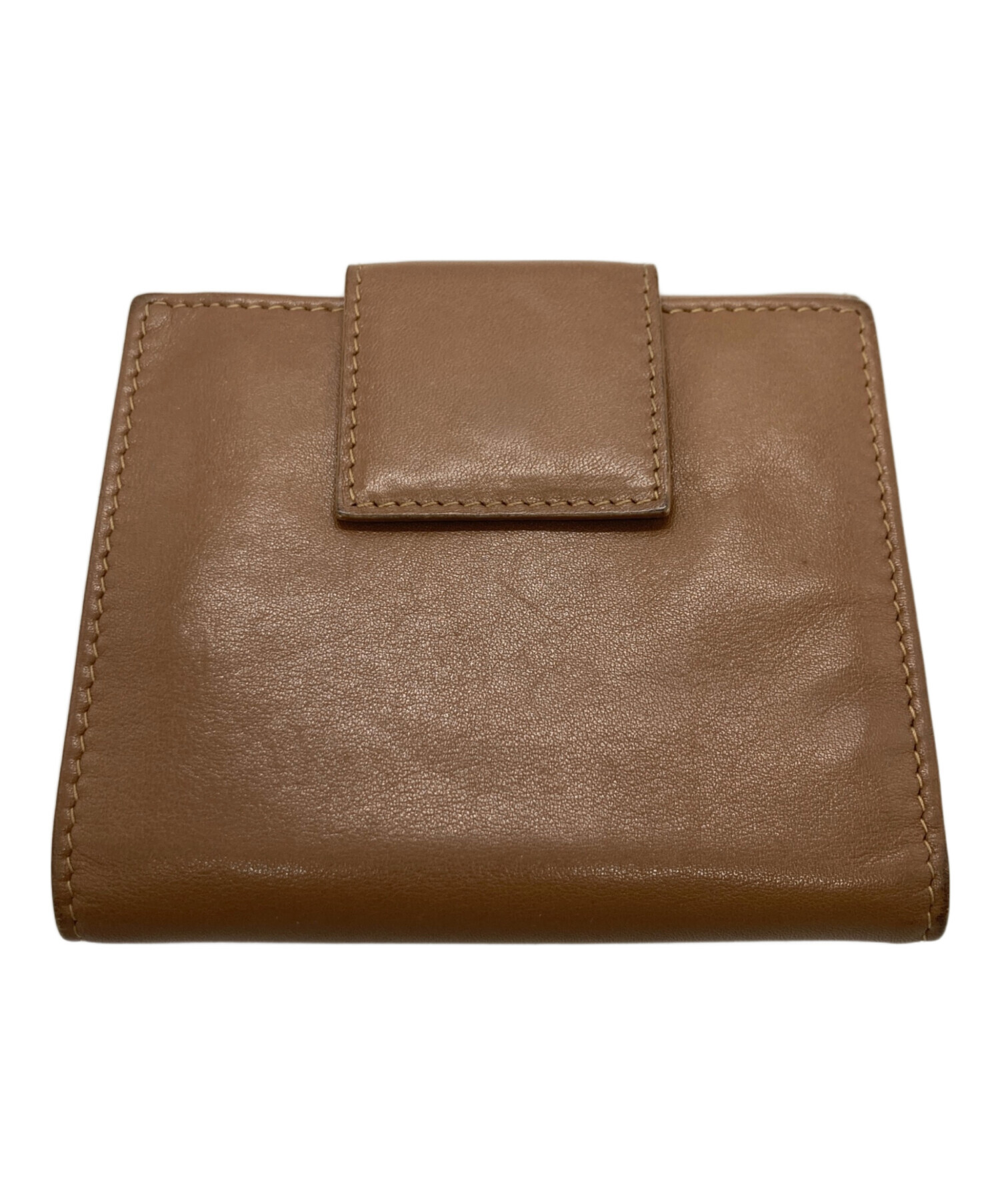 BVLGARI 二つ折り財布 ブラウン 中古・古着通販】BVLGARI (ブルガリ) 3つ折り財布 ブラウン｜ブランド