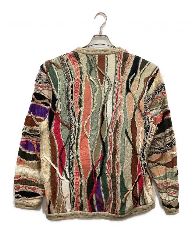 COOGI 3Dニット カーディガン 中古・古着通販】COOGI (クージー) 3Dニットカーディガン マルチカラー