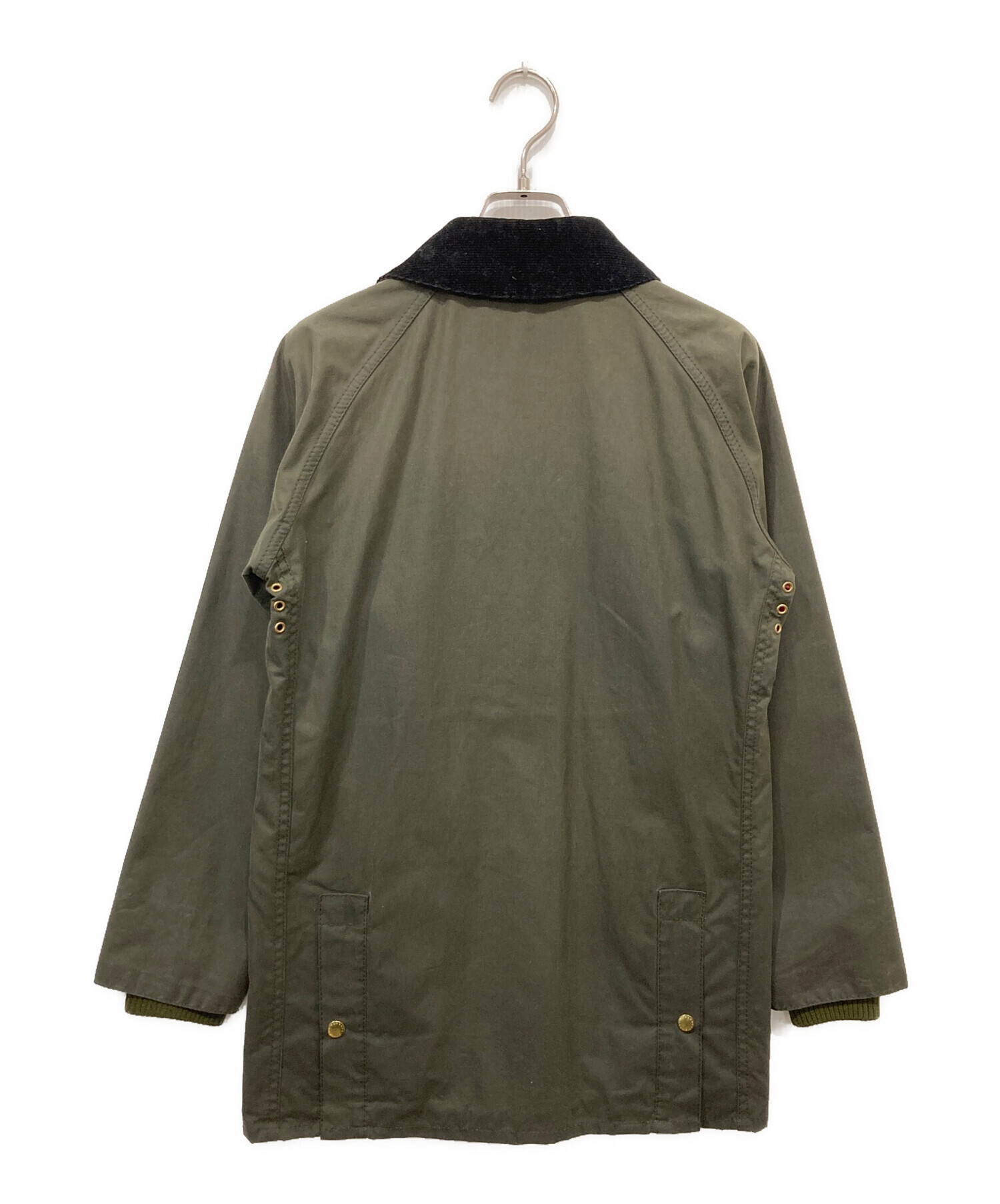 【古着】Barbour バブアー　フーデッドジャケット　Sサイズ　カーキ 中古・古着通販】Barbour (バブアー) ワックスドジャケット カーキ