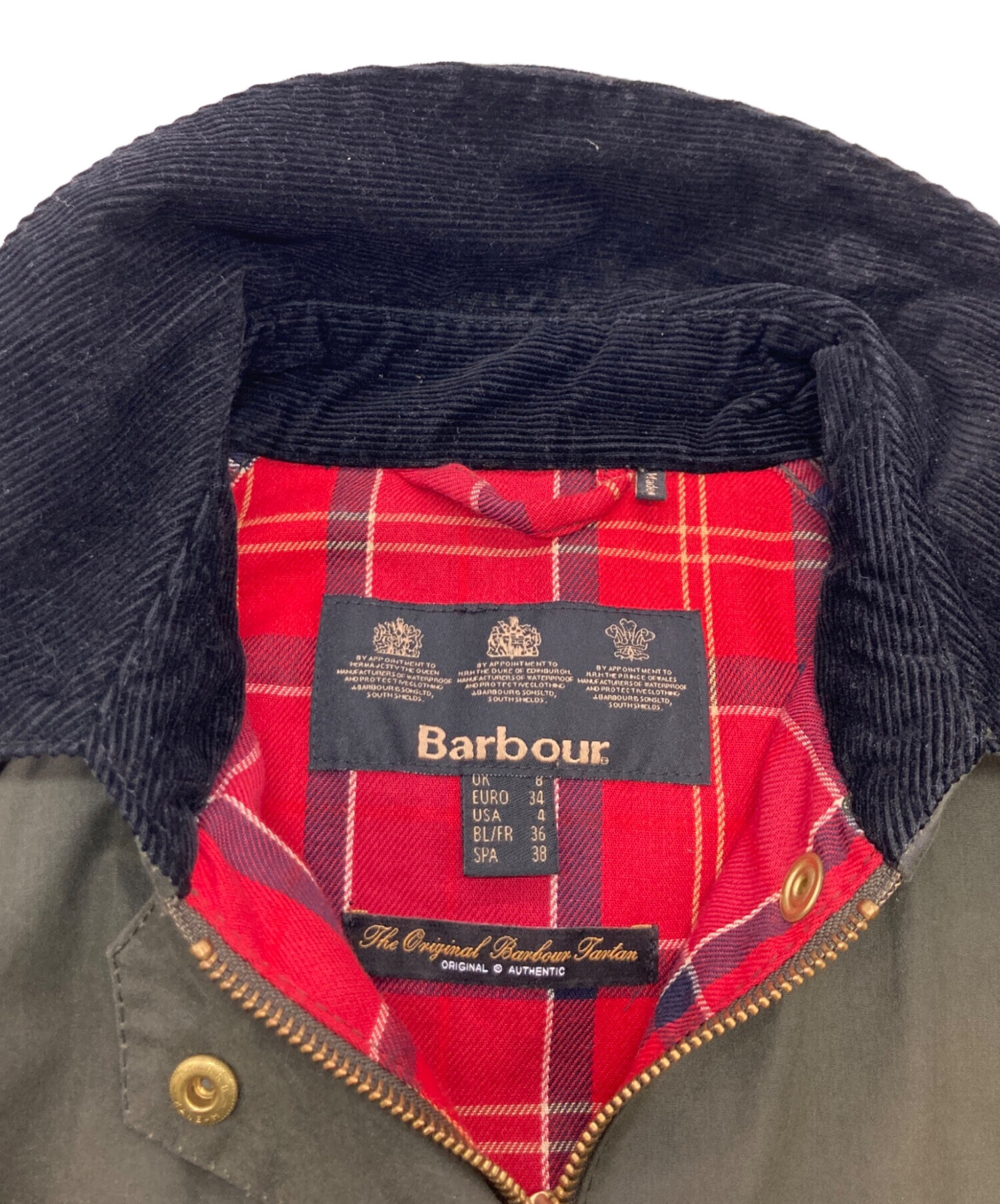 中古・古着通販】Barbour (バブアー) ワックスドジャケット カーキ
