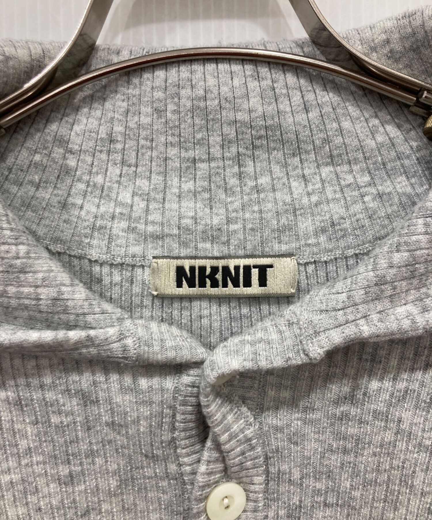 中古・古着通販】NKNIT (ンニット) sailor collar rib KNIT bodysuit