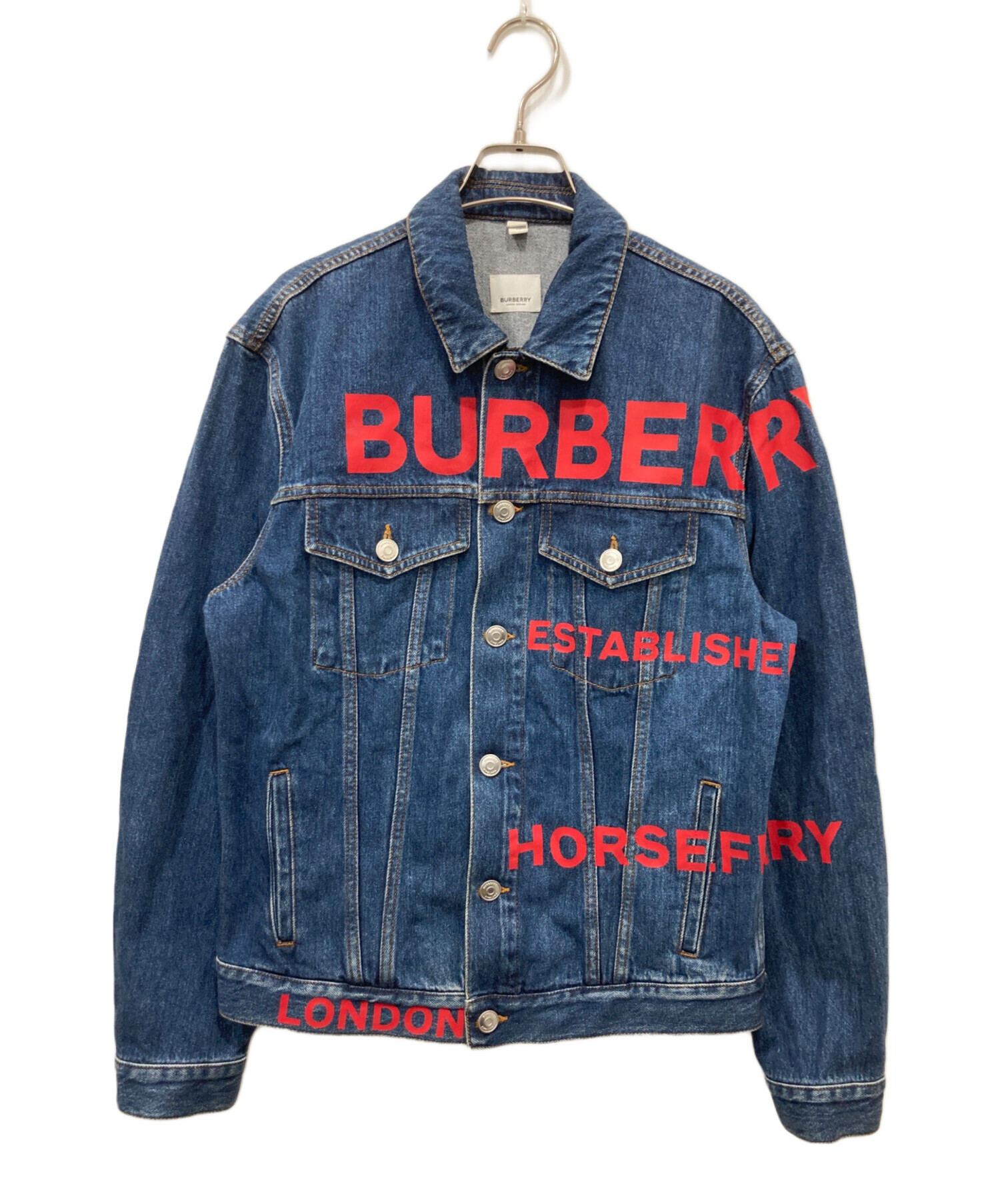 BURBERRY バーバリー デニムジャケット サイズ44 Sサイズ 中古・古着通販】BURBERRY (バーバリー) ホースフェリー デニム
