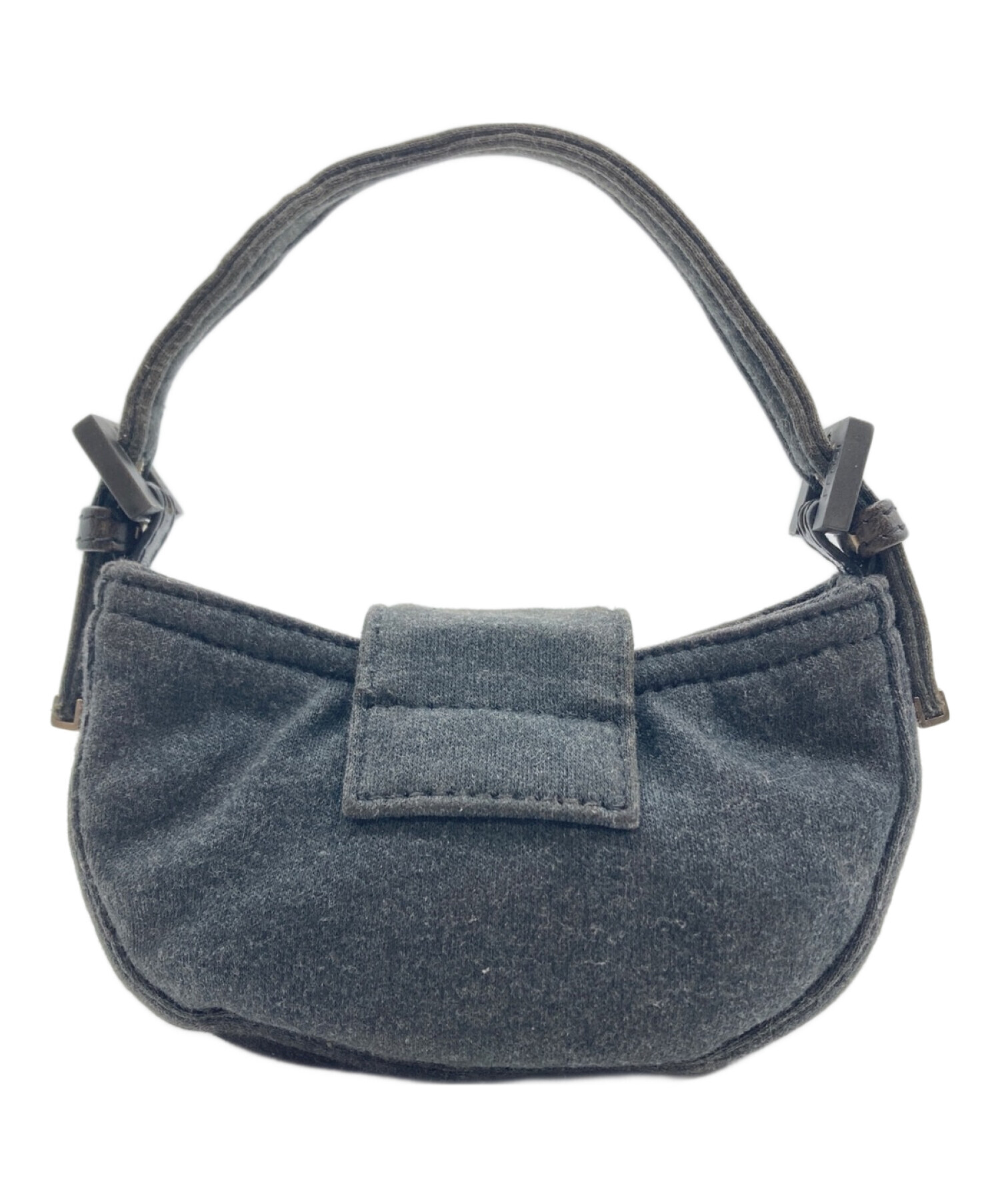 フェンディ FENDI ハンドバッグ ミニクロワッサン ズッカ ブラウン