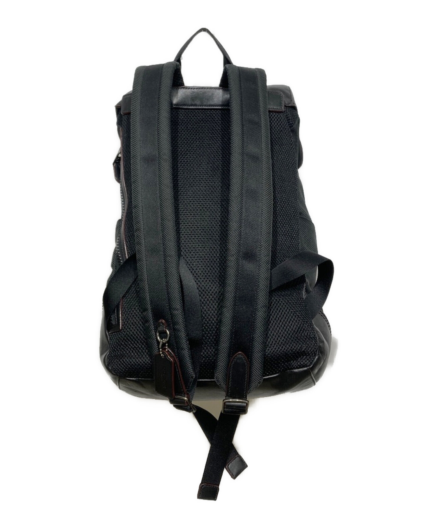 60 COACH コーチ レザー リュックサック バッグパック ヒッチ バック