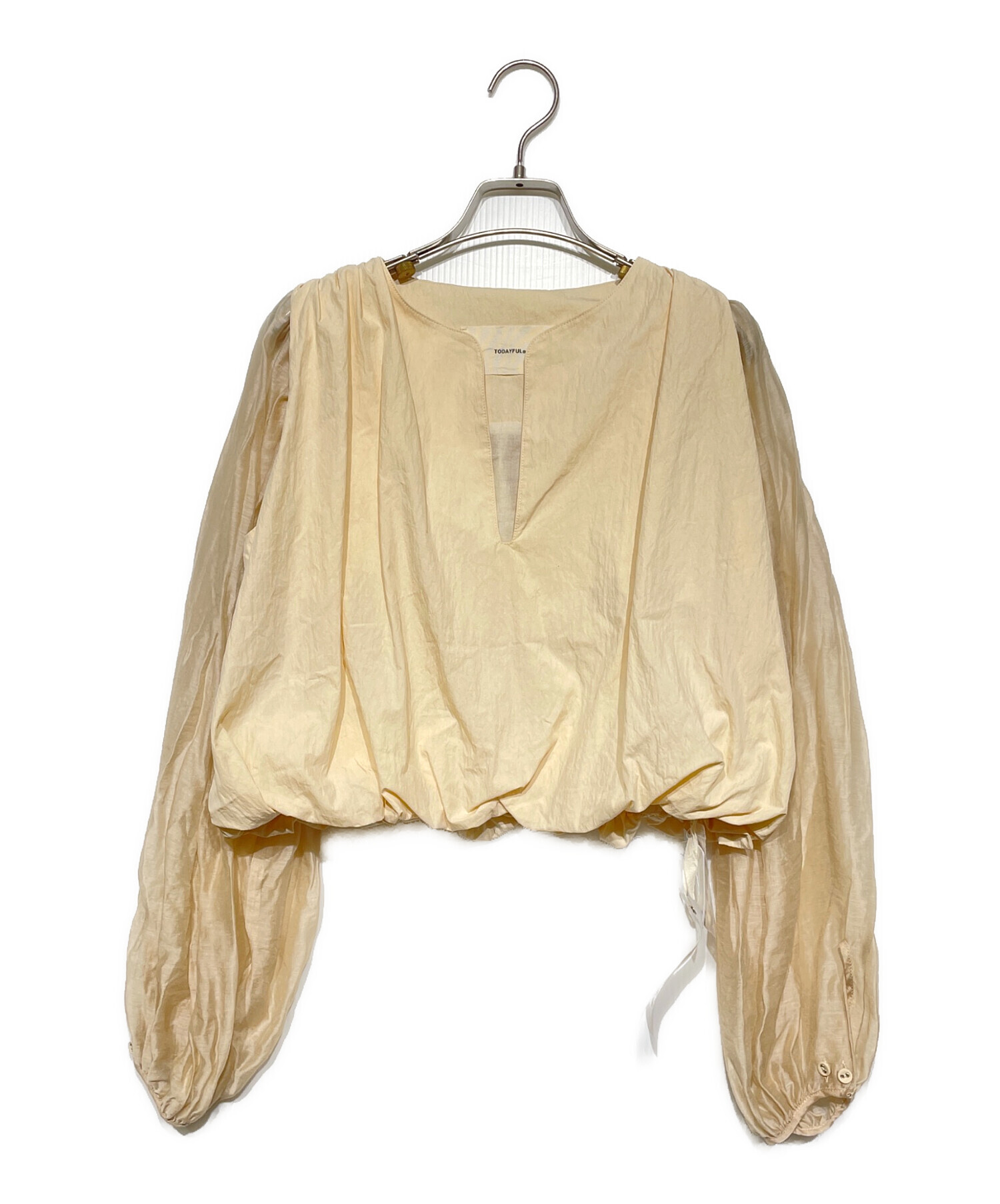 中古・古着通販】TODAYFUL (トゥデイフル) 2way Gather Blouse 中古・古着通販】TODAYFUL (トゥデイフル) 2way Gather Blouse