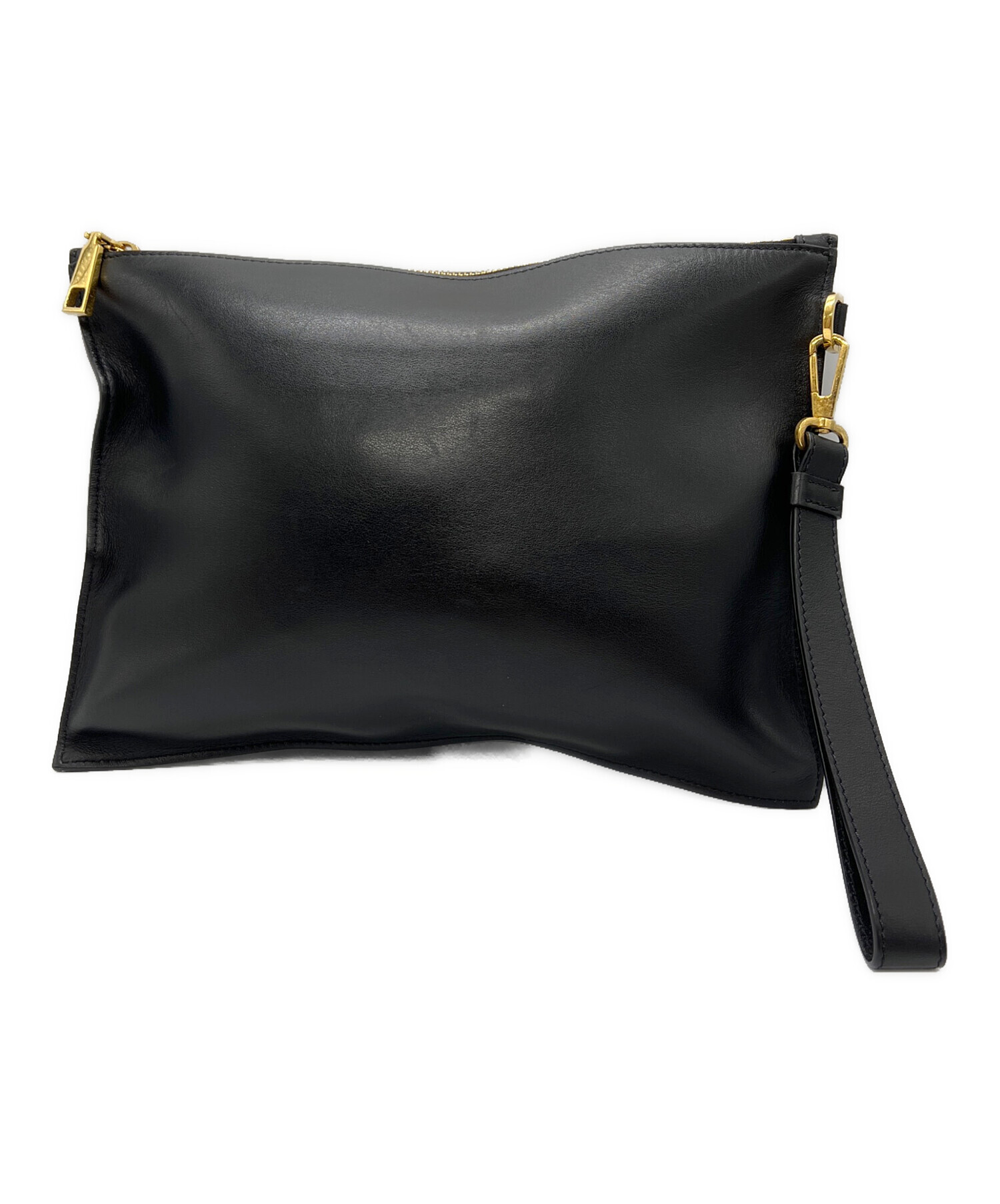 VERSACE ブラック クラッチバッグ 中古・古着通販】VERSACE (ヴェルサーチ) クラッチバッグ ブラック