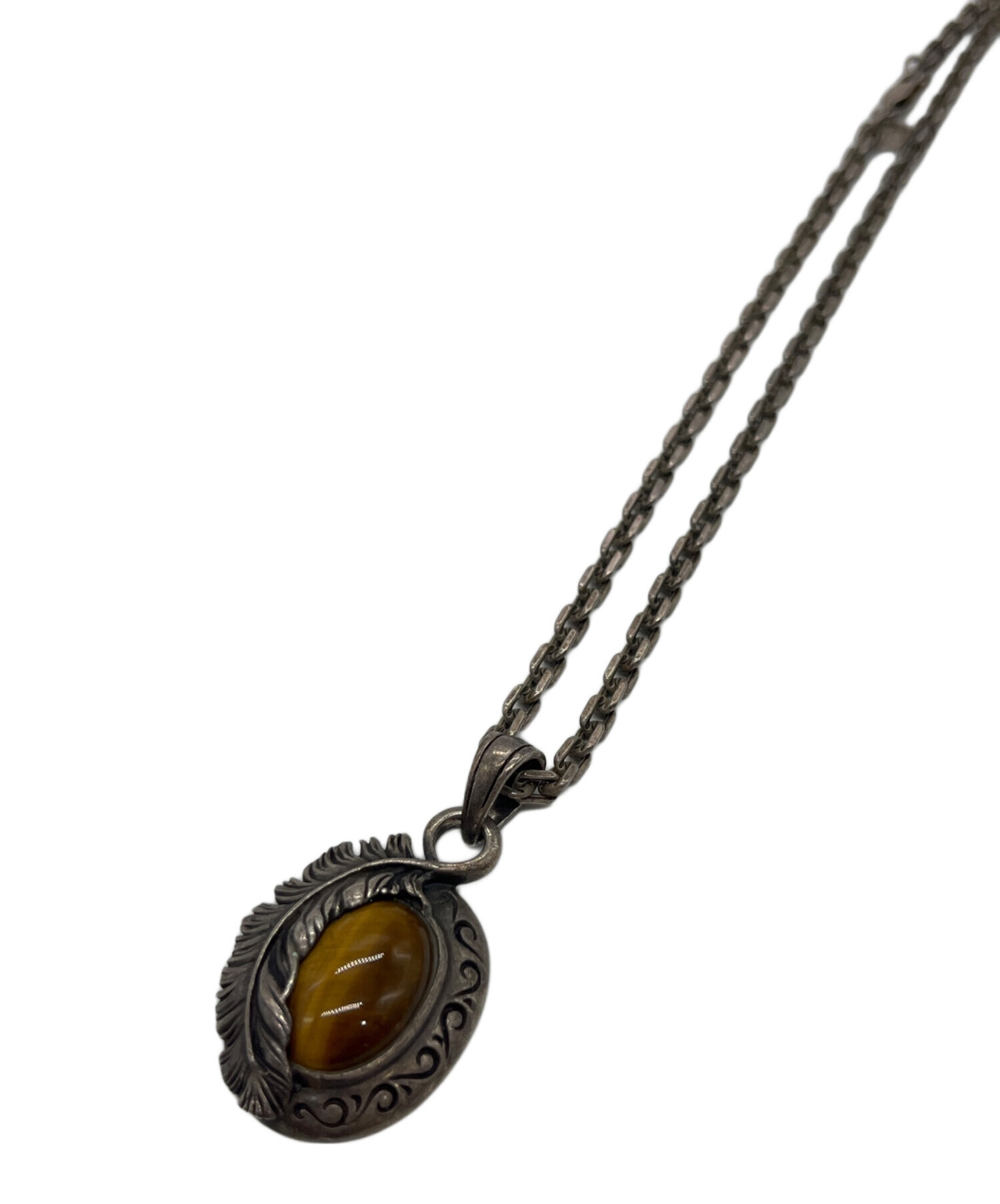 SAAD 3連 フェザー 美品 レア 中古・古着通販】saad (サード) ブロンズフェザーネックレス｜ブランド