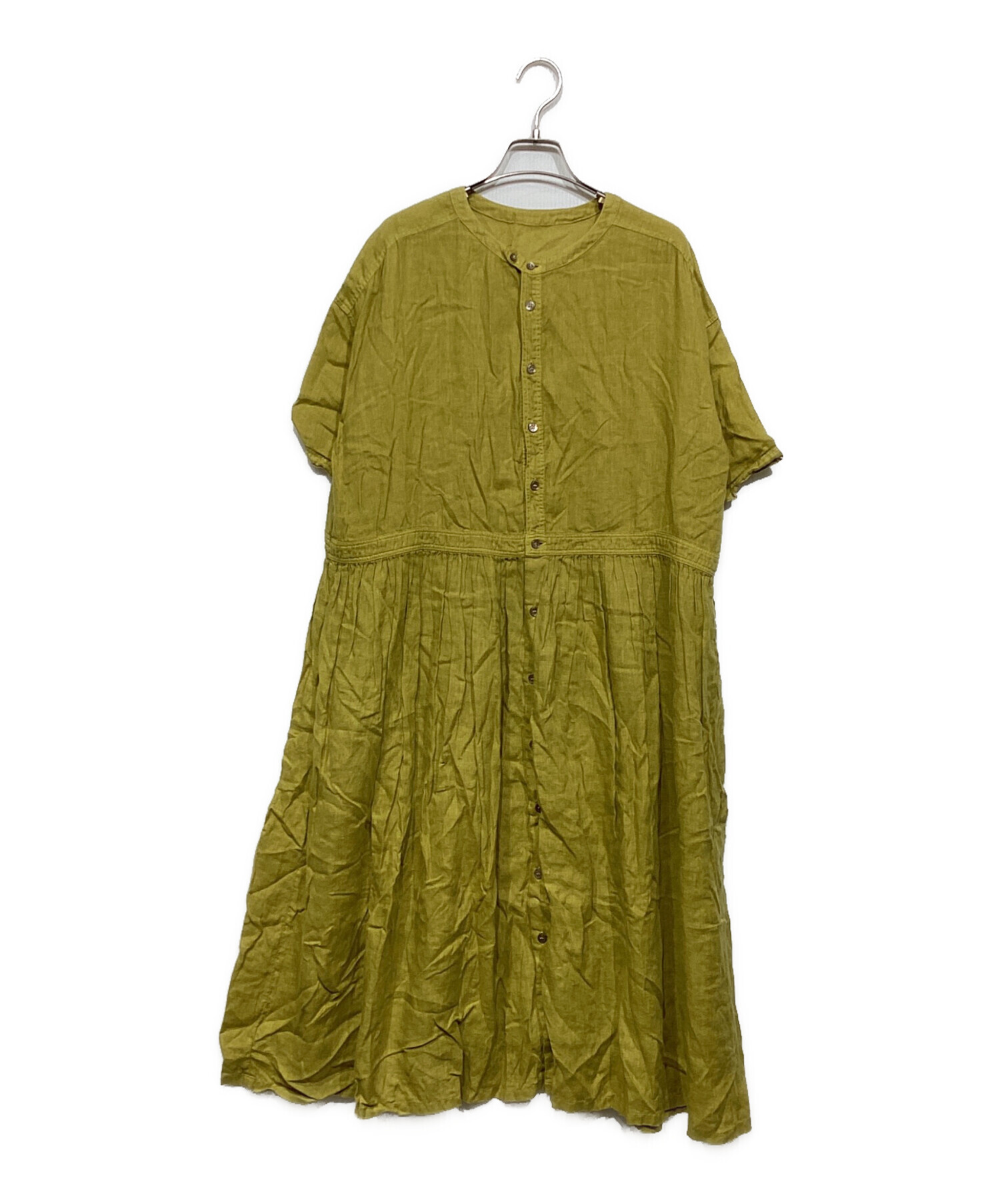 中古・古着通販】nest Robe (ネストローブ) リネンギャザーワンピース