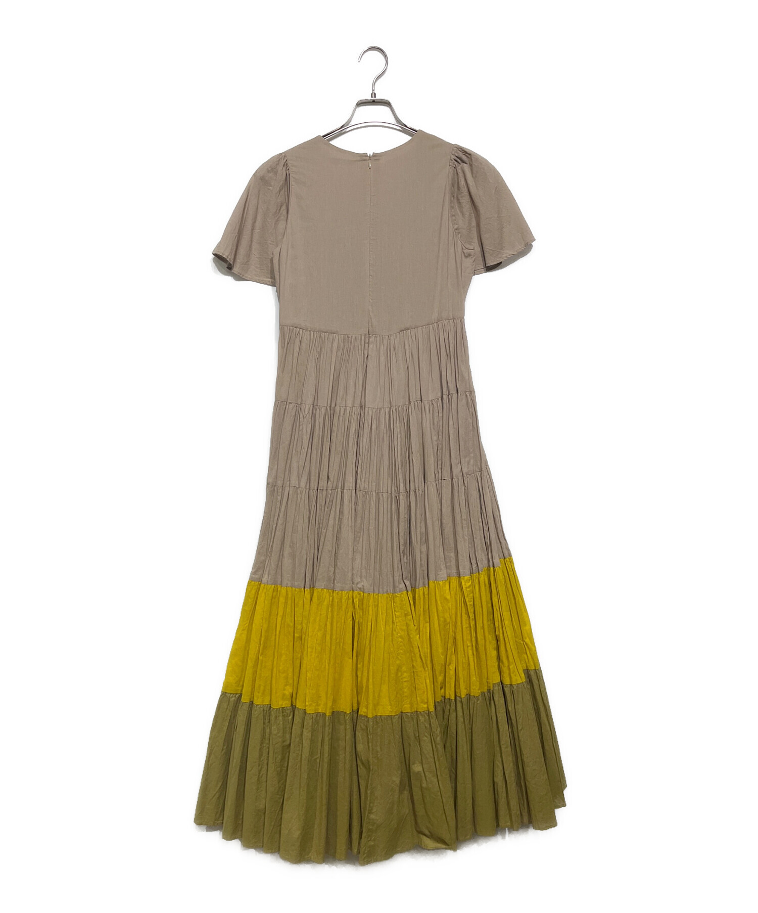 MARIHA マリハ　ANGEL カラーブロッキングティアードワンピース 中古・古着通販】MARIHA (マリハ) ANGEL カラーブロッキング