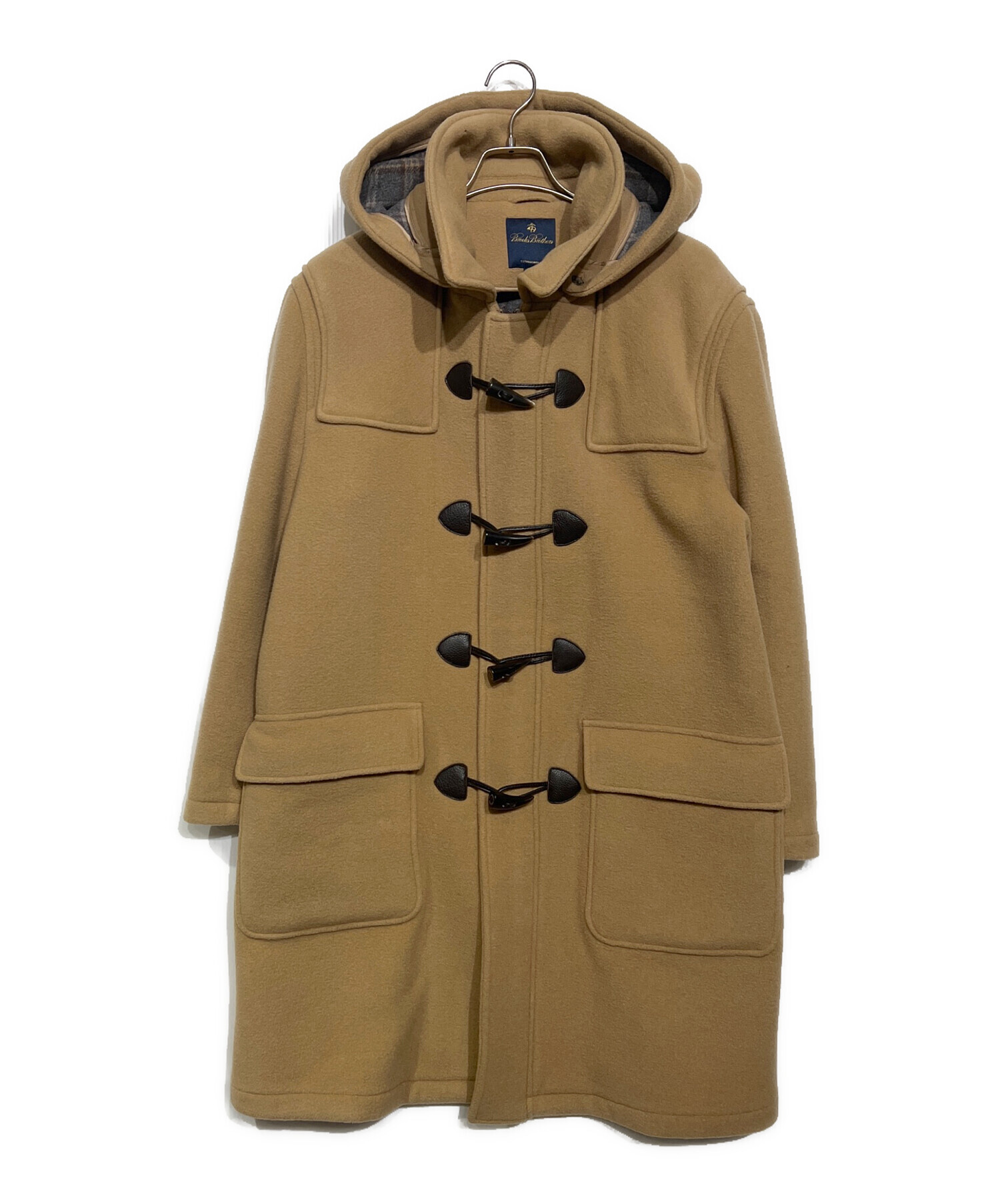 【美品】ブルックスブラザーズ　ダッフルコート　2way L キャメル　ベージュ 中古・古着通販】BROOKS BROTHERS (ブルックスブラザーズ) ウール