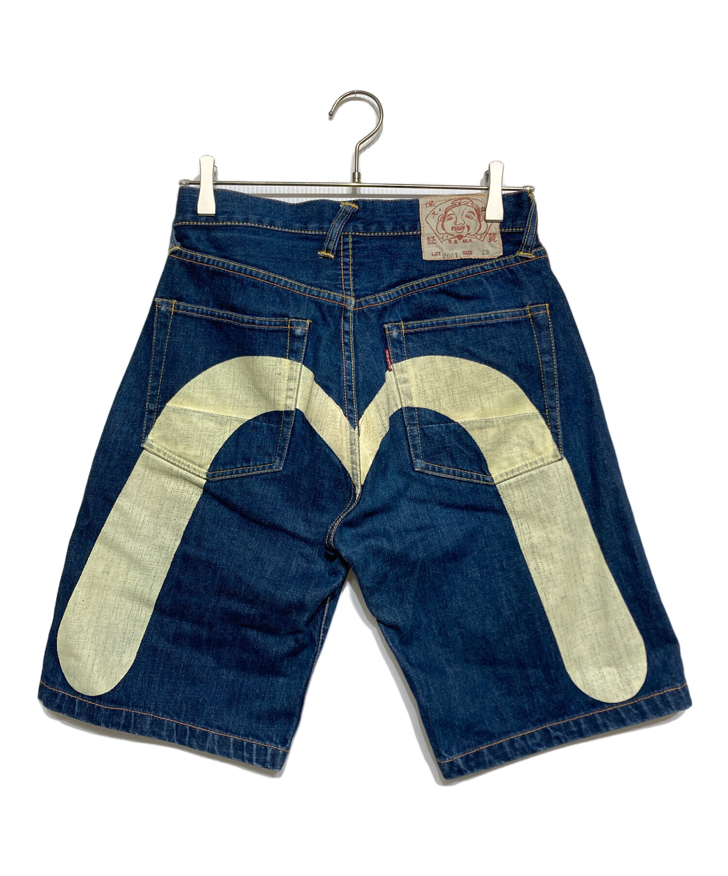 中古・古着通販】EVISU (エビス) 大黒カモメ デニムハーフパンツ 