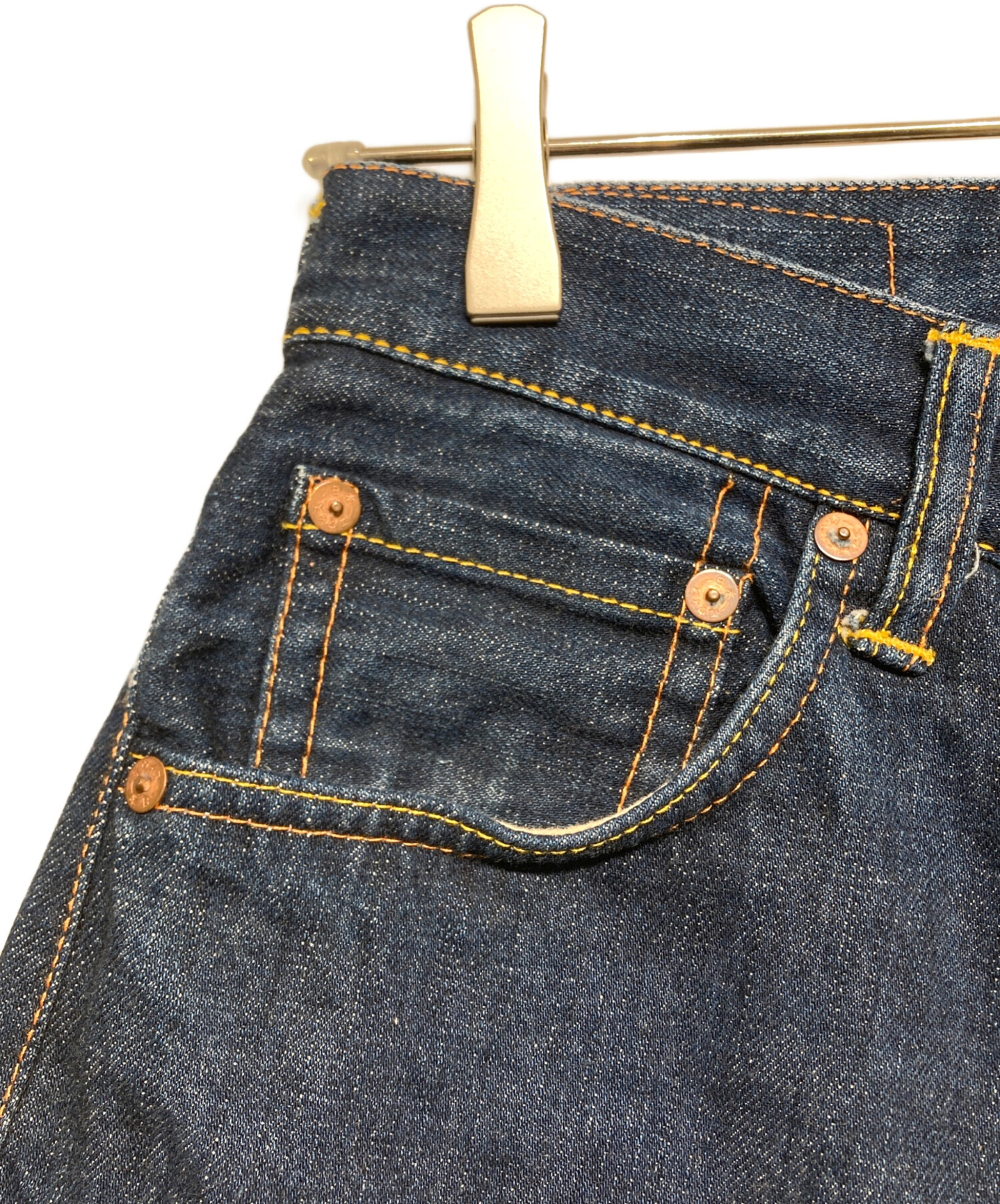 中古・古着通販】EVISU (エビス) 大黒カモメ デニムハーフパンツ 