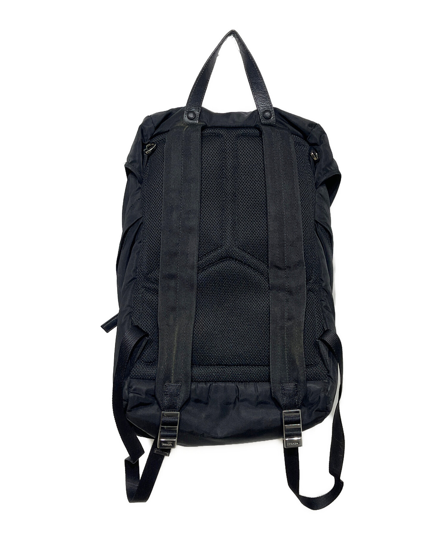 中古・古着通販】PRADA (プラダ) ナイロンリュック ブラック 中古・古着通販】PRADA (プラダ) ナイロンリュック ブラック