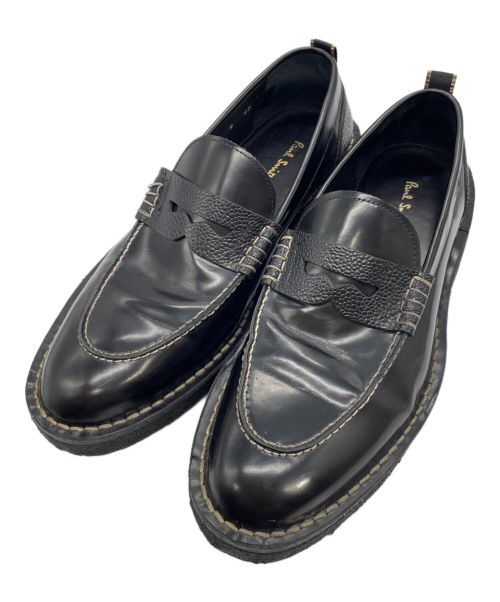 良品 Paul Smith ポールスミス 厚底 サドル ローファー 黒 37 中古・古着通販】Paul Smith (ポールスミス) カットアウトレザー