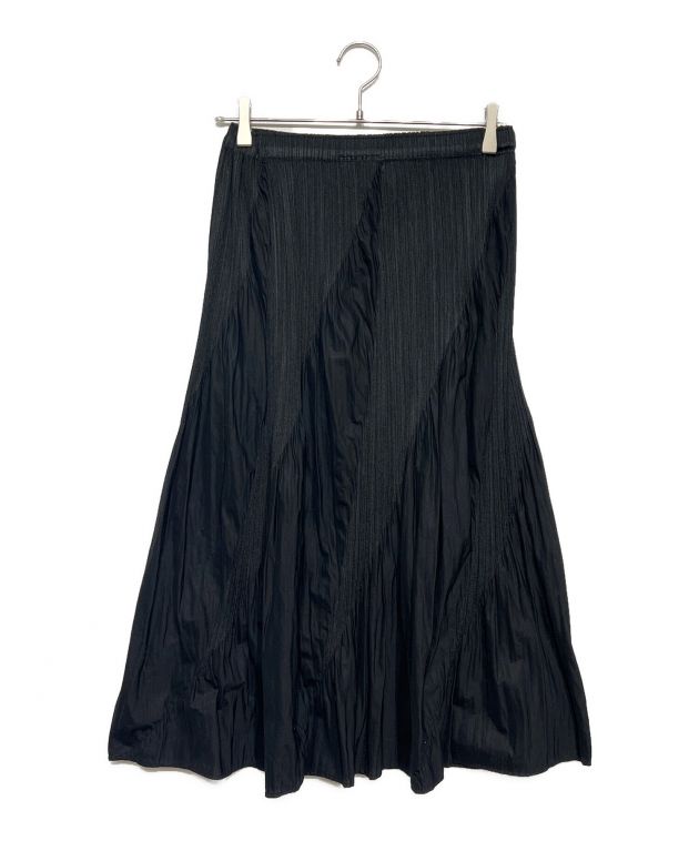 PLEATS PLEASE ブラック プリーツスカート ロング Pleats Please Issey Miyake プリーツ スカート | ブラック | FARFETCH JP