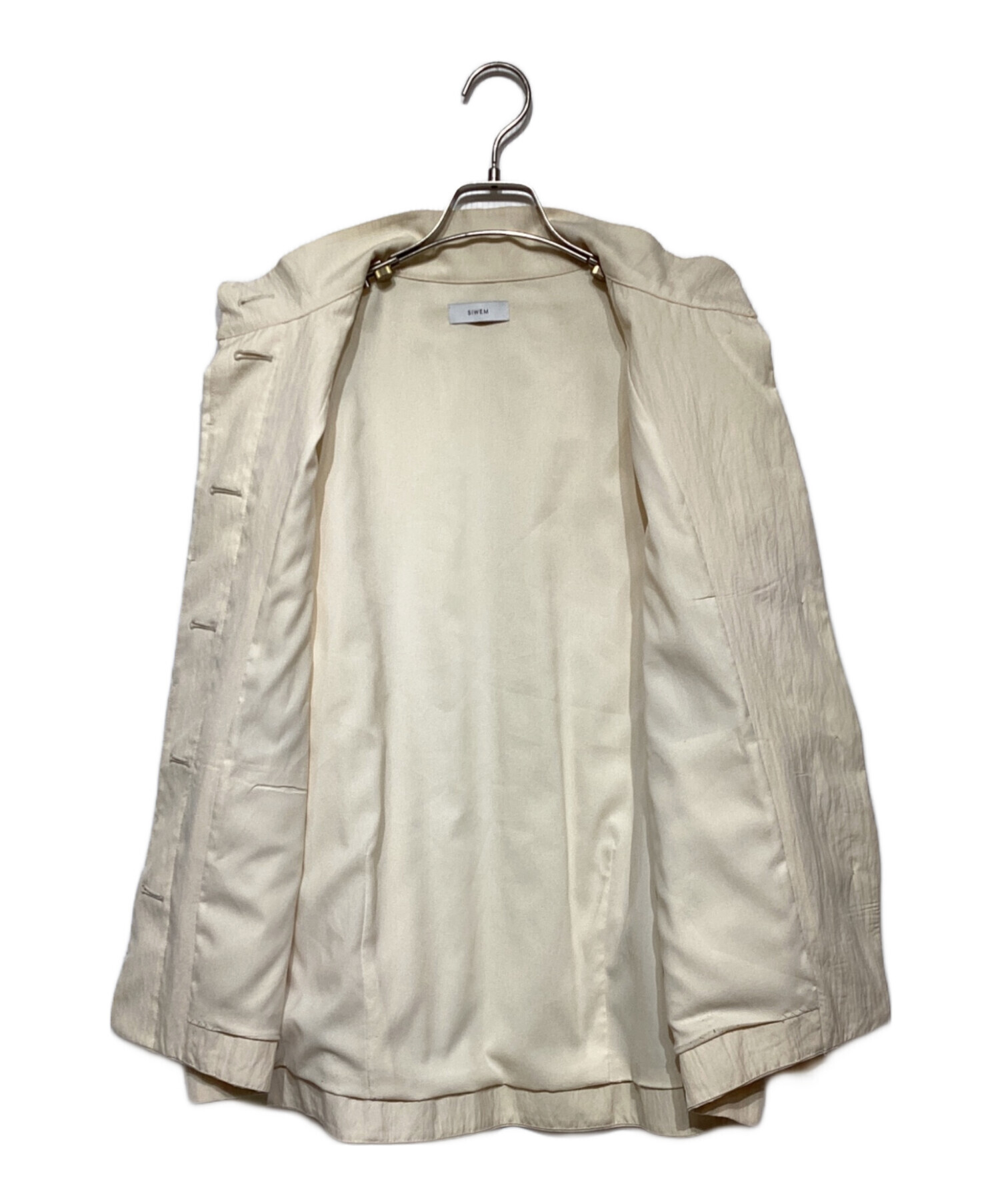 中古・古着通販】SIWEM (シウム) TYPEWRITER CREPE COCOON BLOUSON 