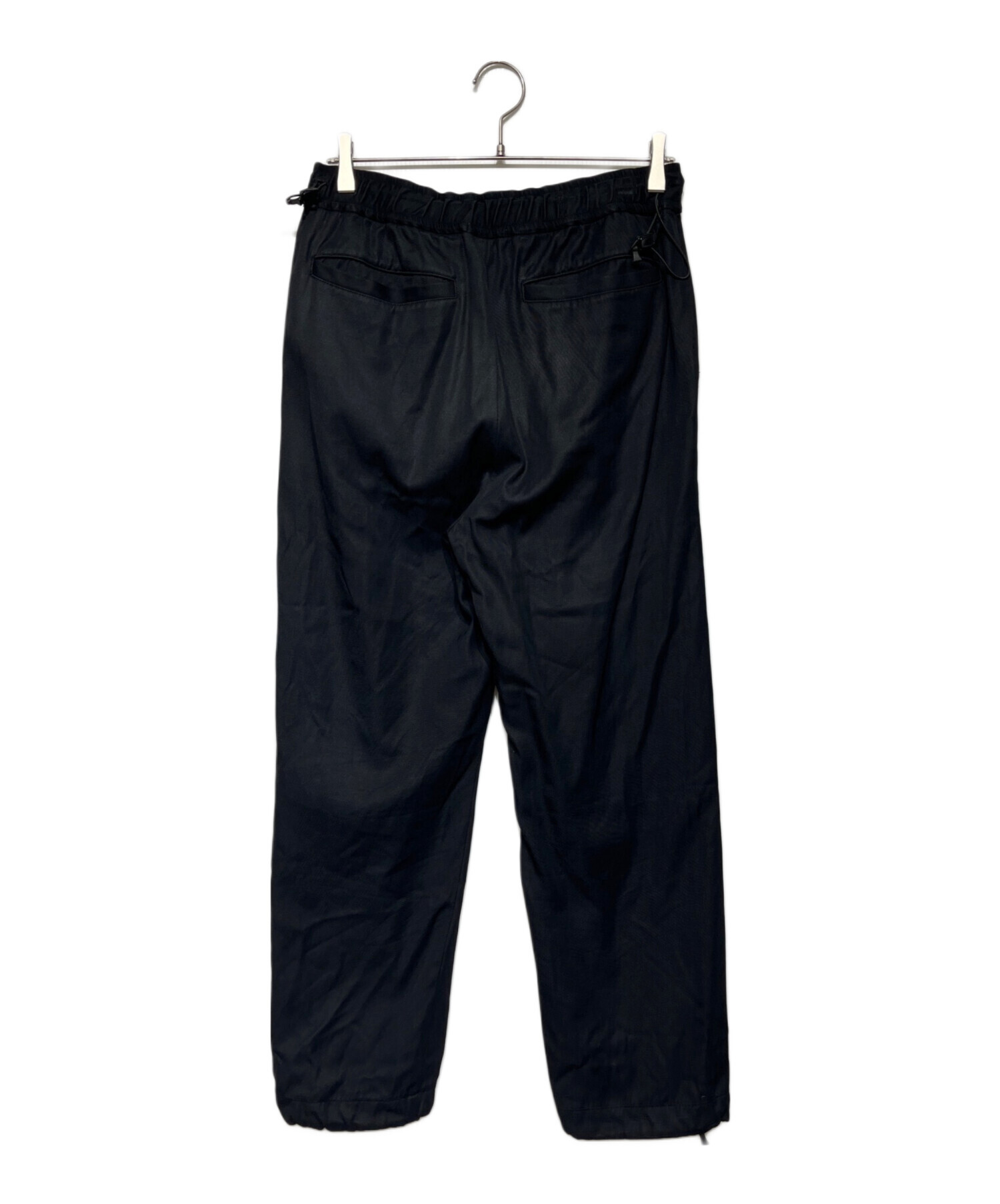 中古・古着通販】AKAD (AKAD) NYLON DRAWSTRING EASY PANTS ブラック 