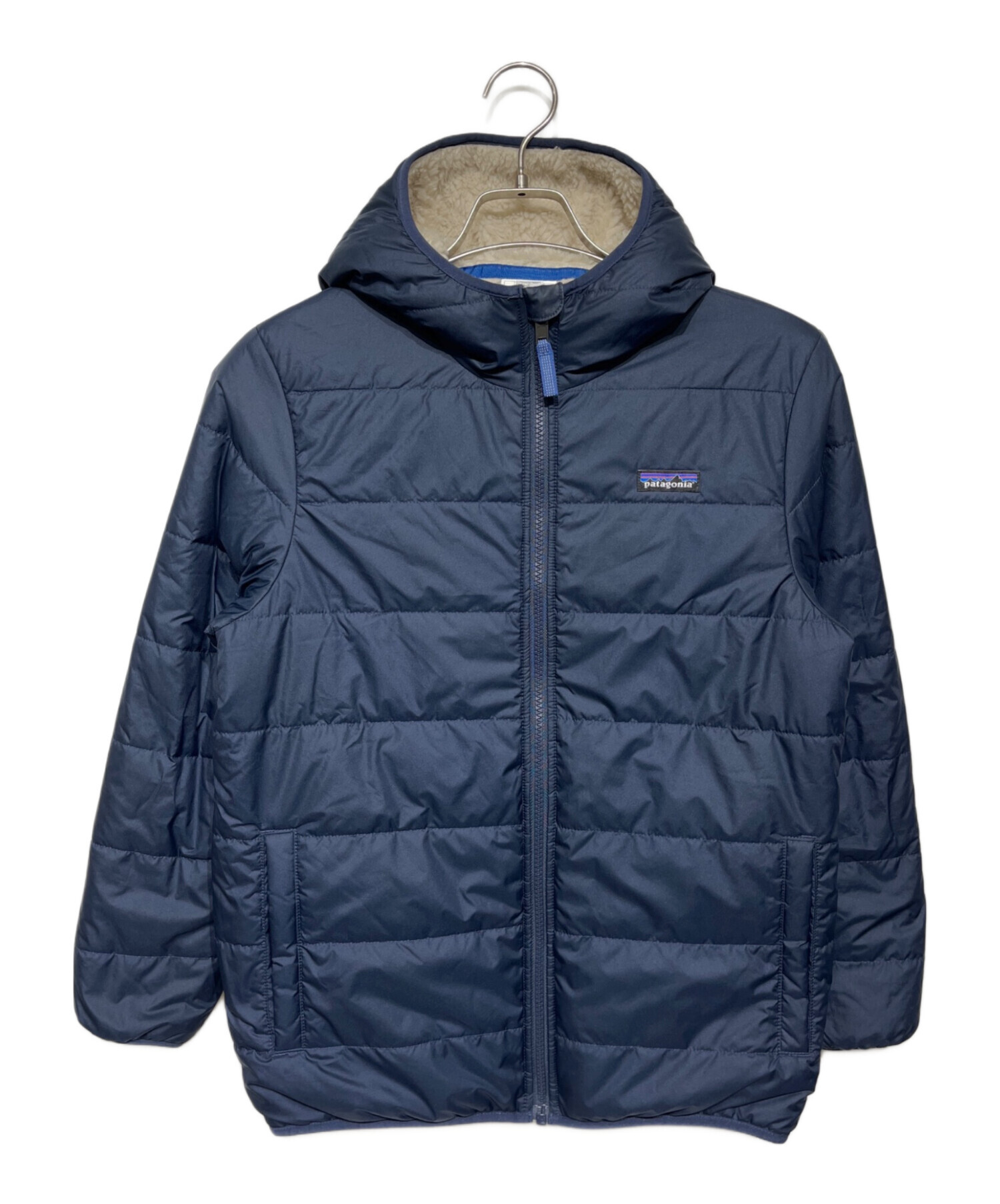 パタゴニア キッズ リバーシブル ジャケット XL 14 ネイビー Patagonia